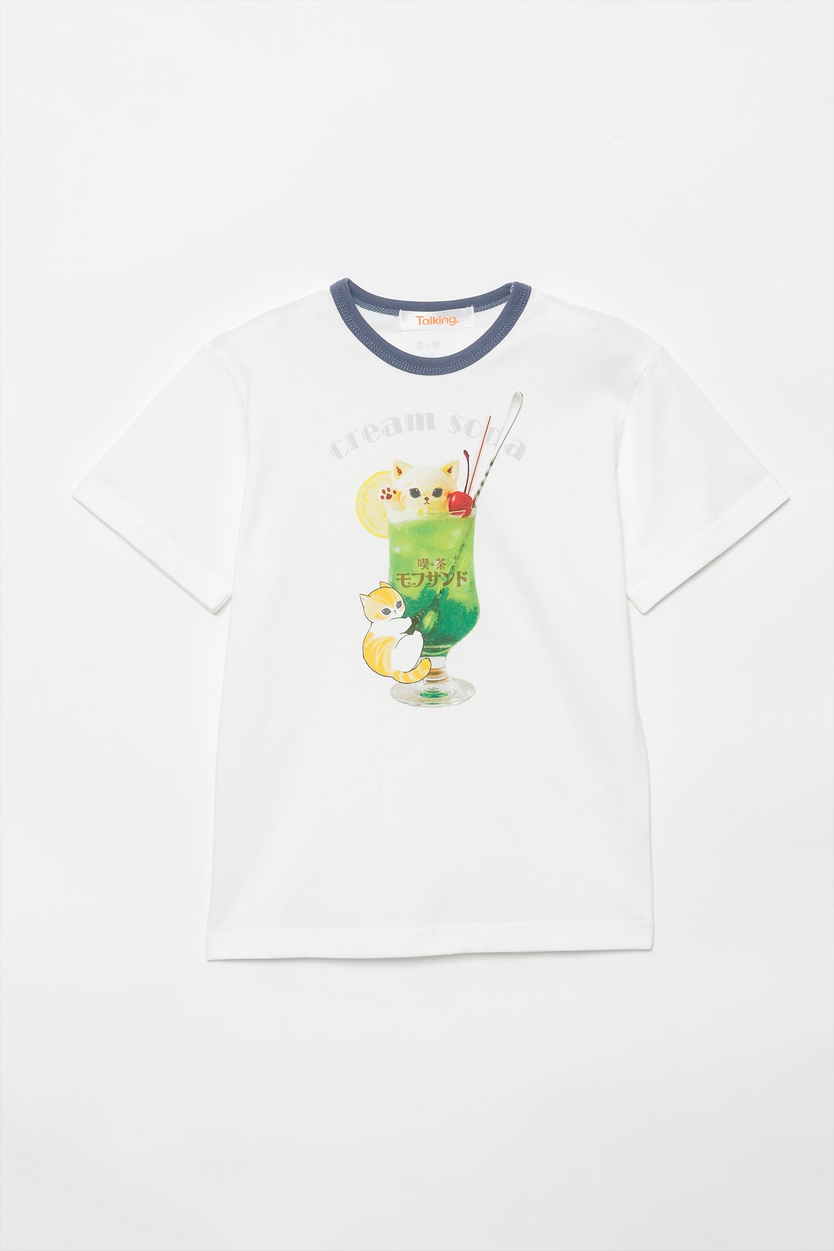 mofusand キッズTシャツ クリームソーダ ホワイト