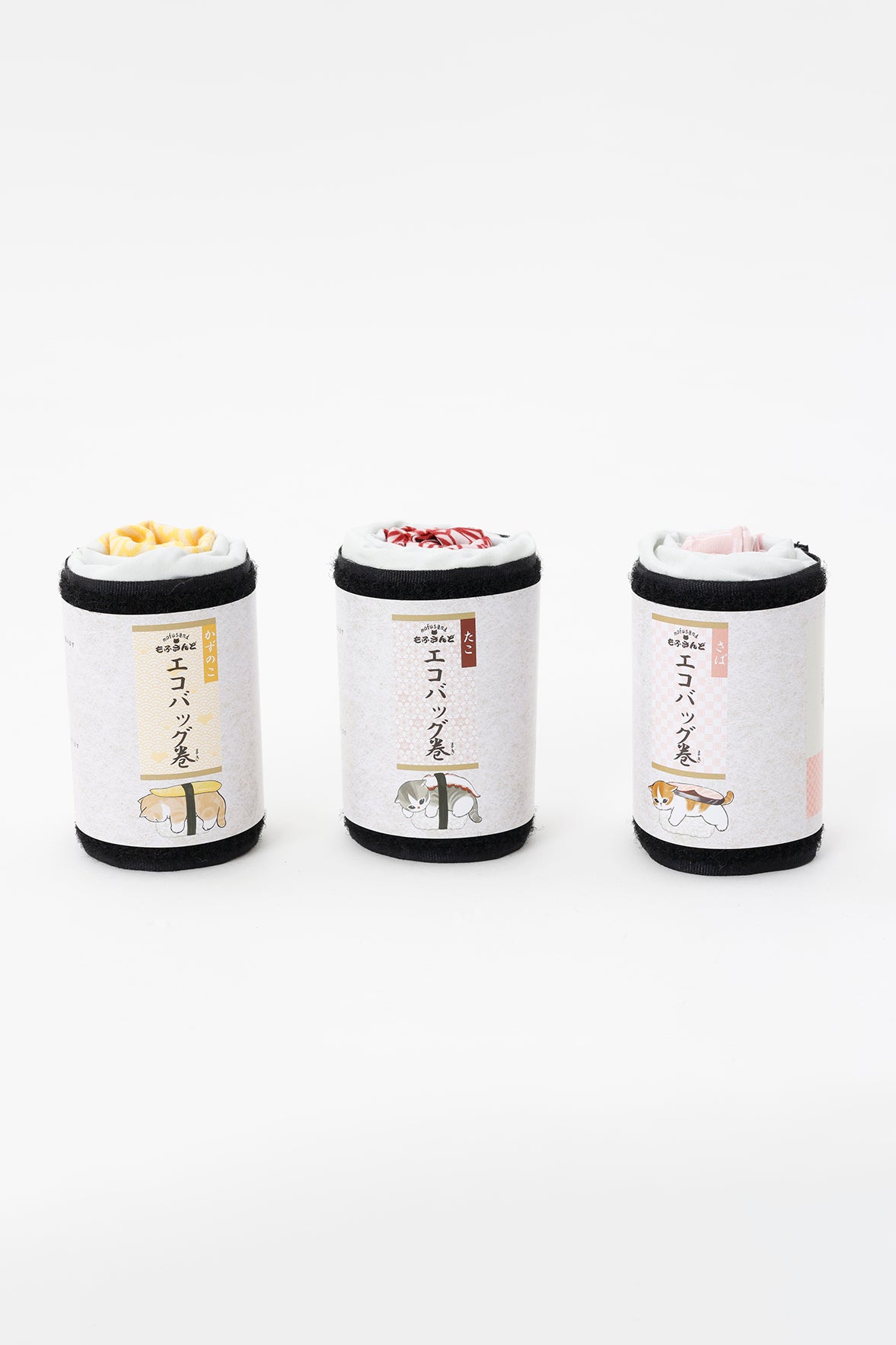 【2BUY10%OFF対象商品】mofusand お寿司 エコバッグ さばにゃん ピンク