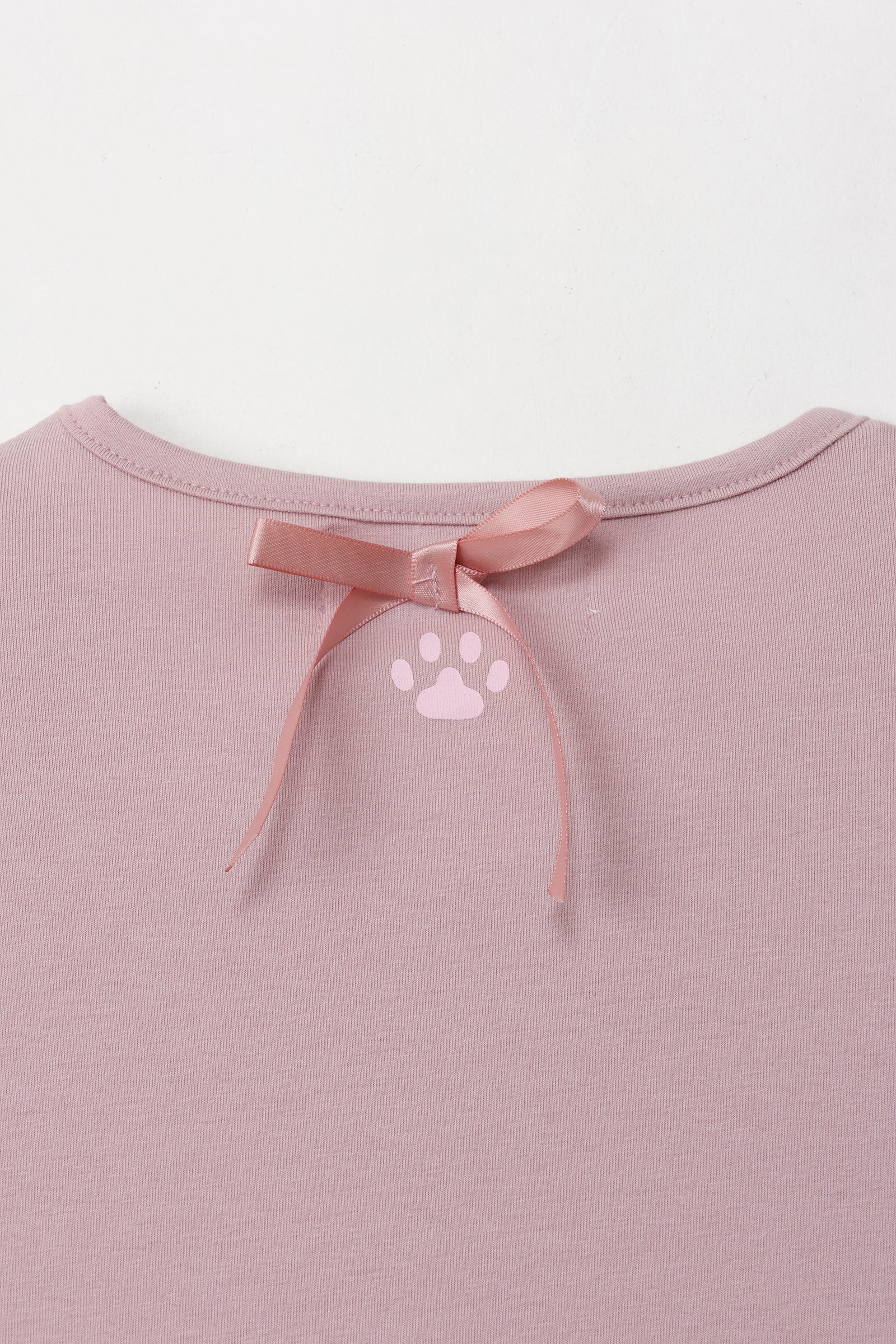 【2BUY10%OFF対象商品】mofusand バレエコア Tシャツ ももりぼにゃん ピンク