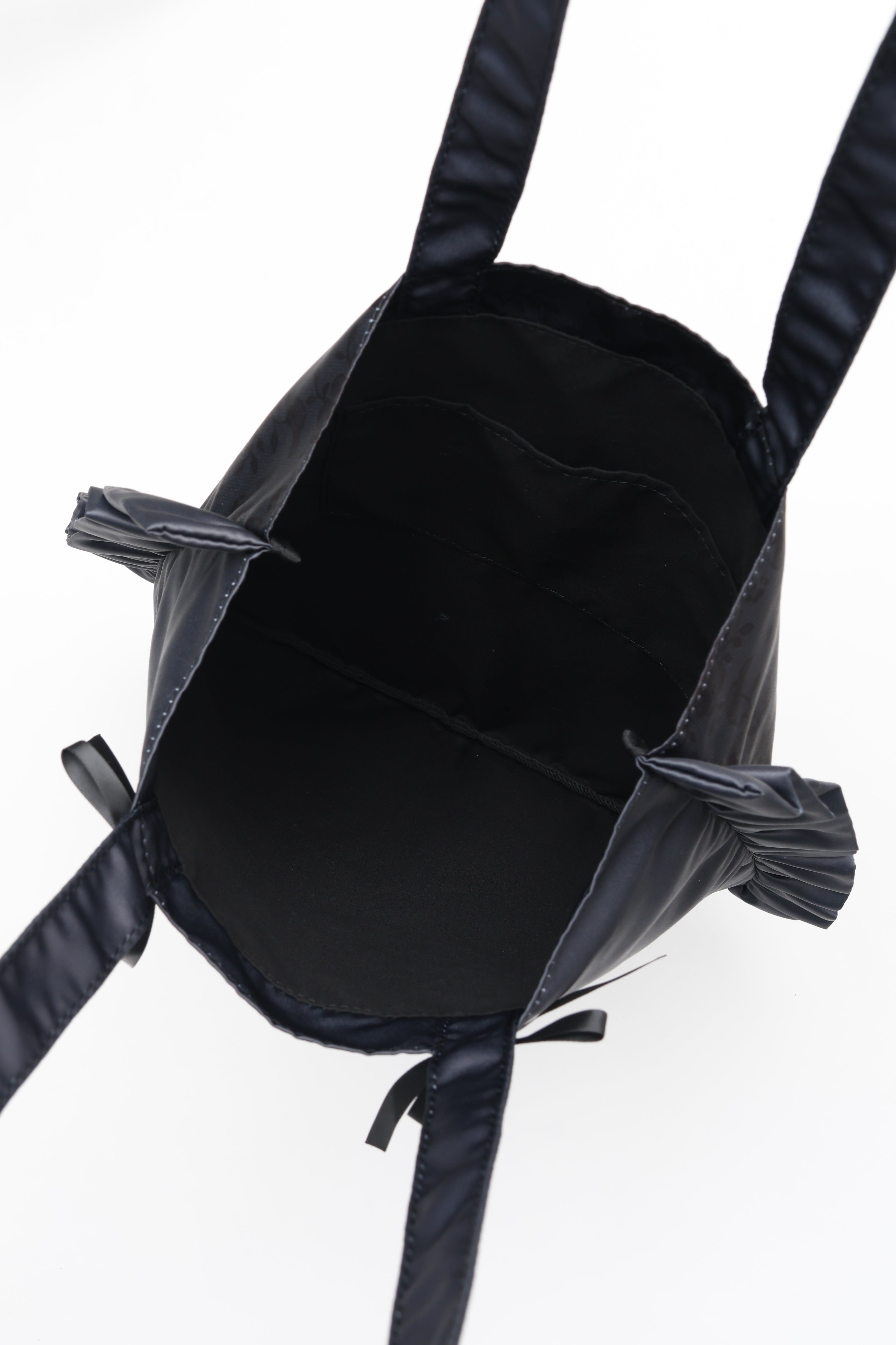 【2BUY10%OFF対象商品】mofusand バレエコア トートバッグ くろりぼにゃん ブラック