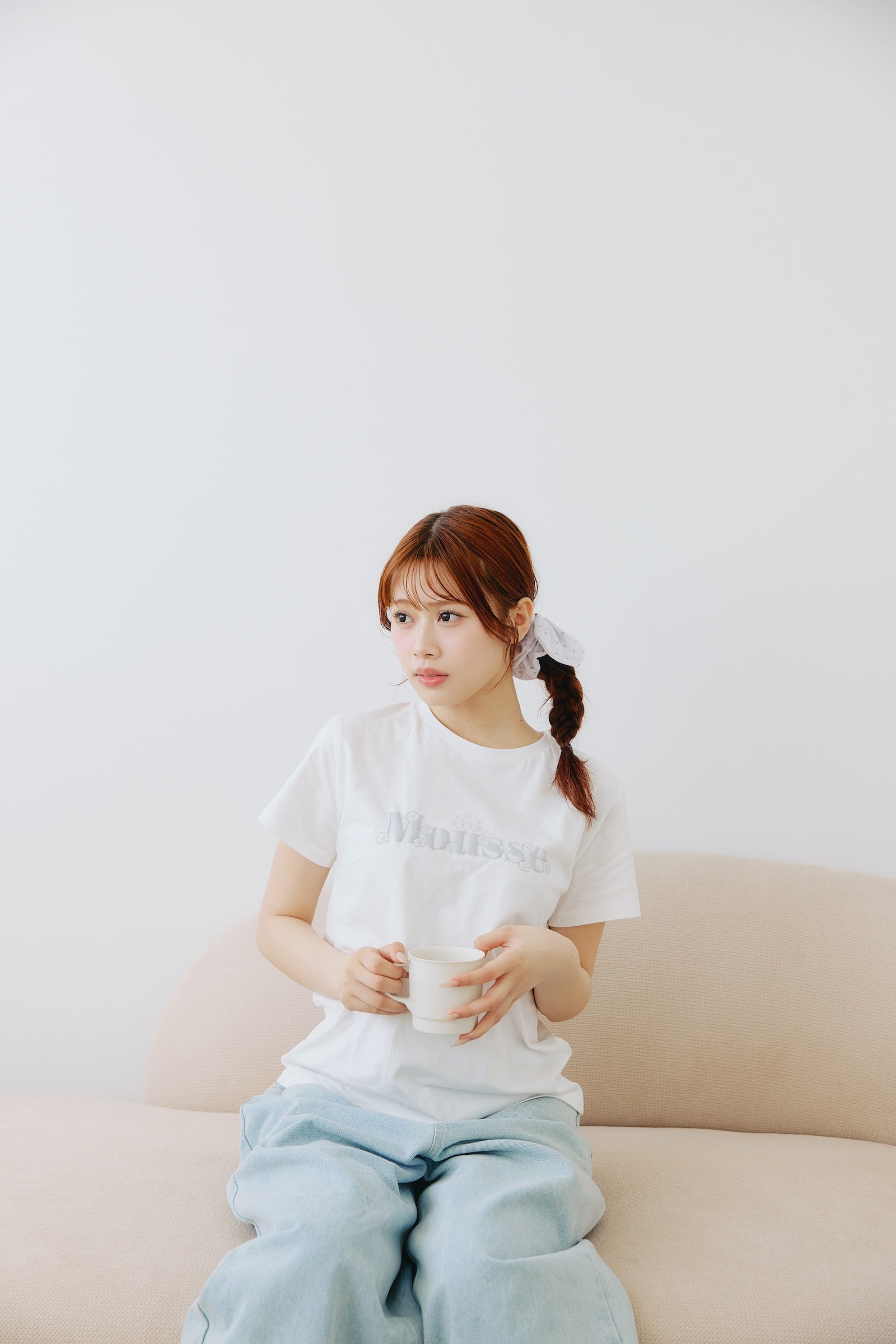 Lil ala mode Tシャツ Bloom ムース ホワイト