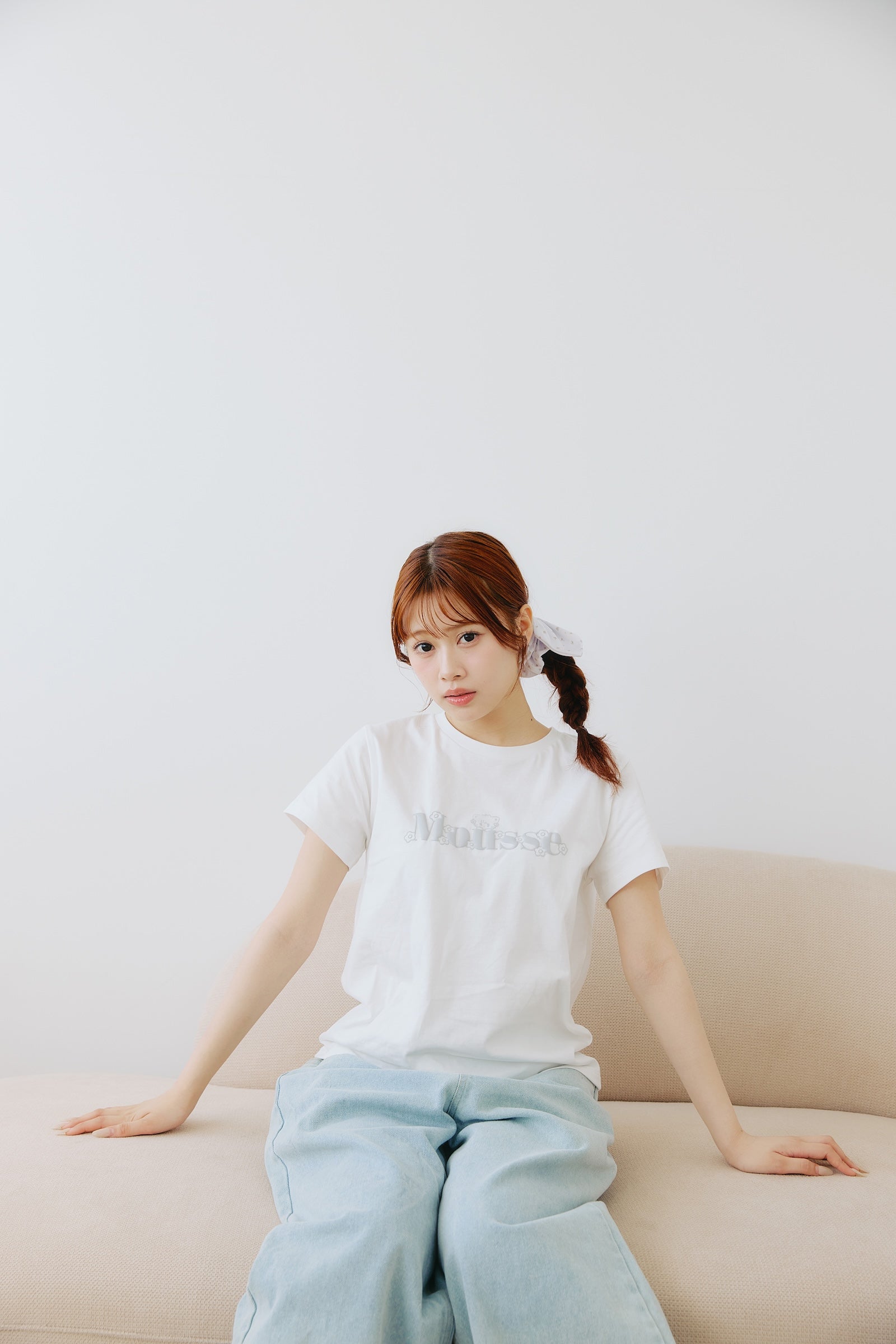 Lil ala mode Tシャツ Bloom ムース ホワイト