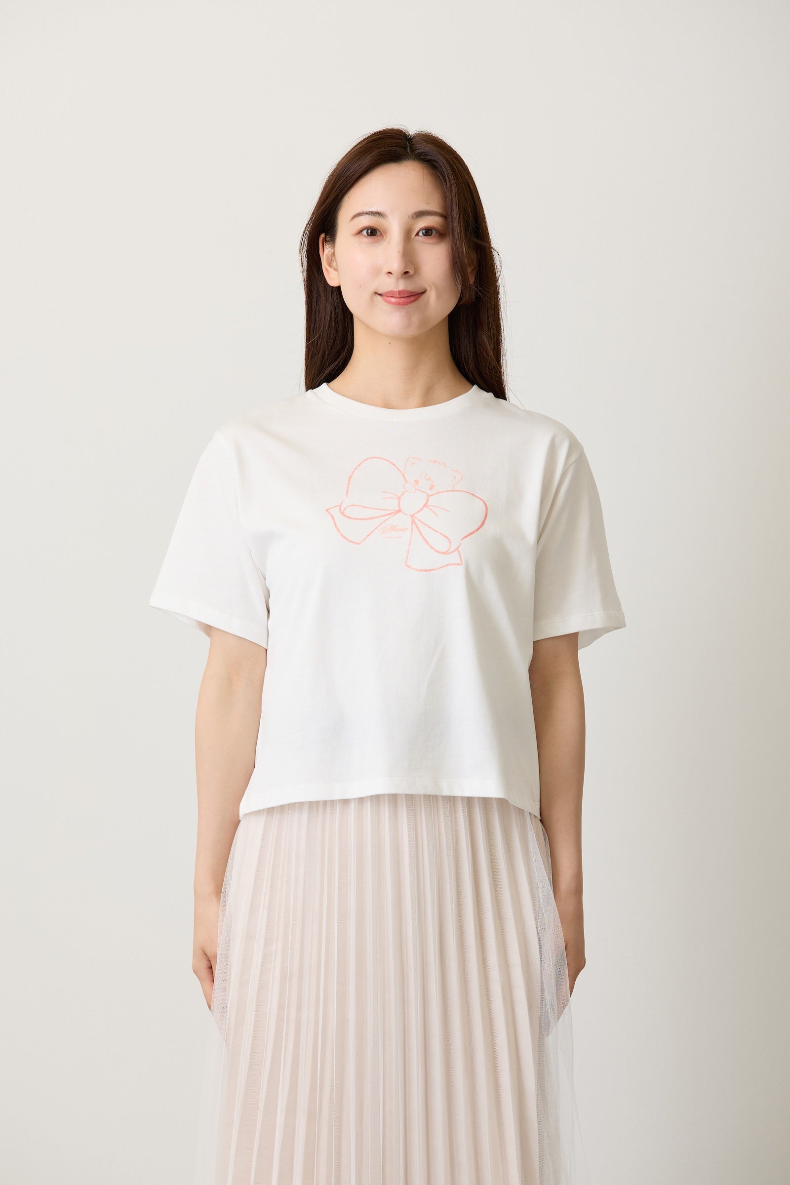 Lil ala mode Tシャツ RIBBON MOUSSE ホワイト