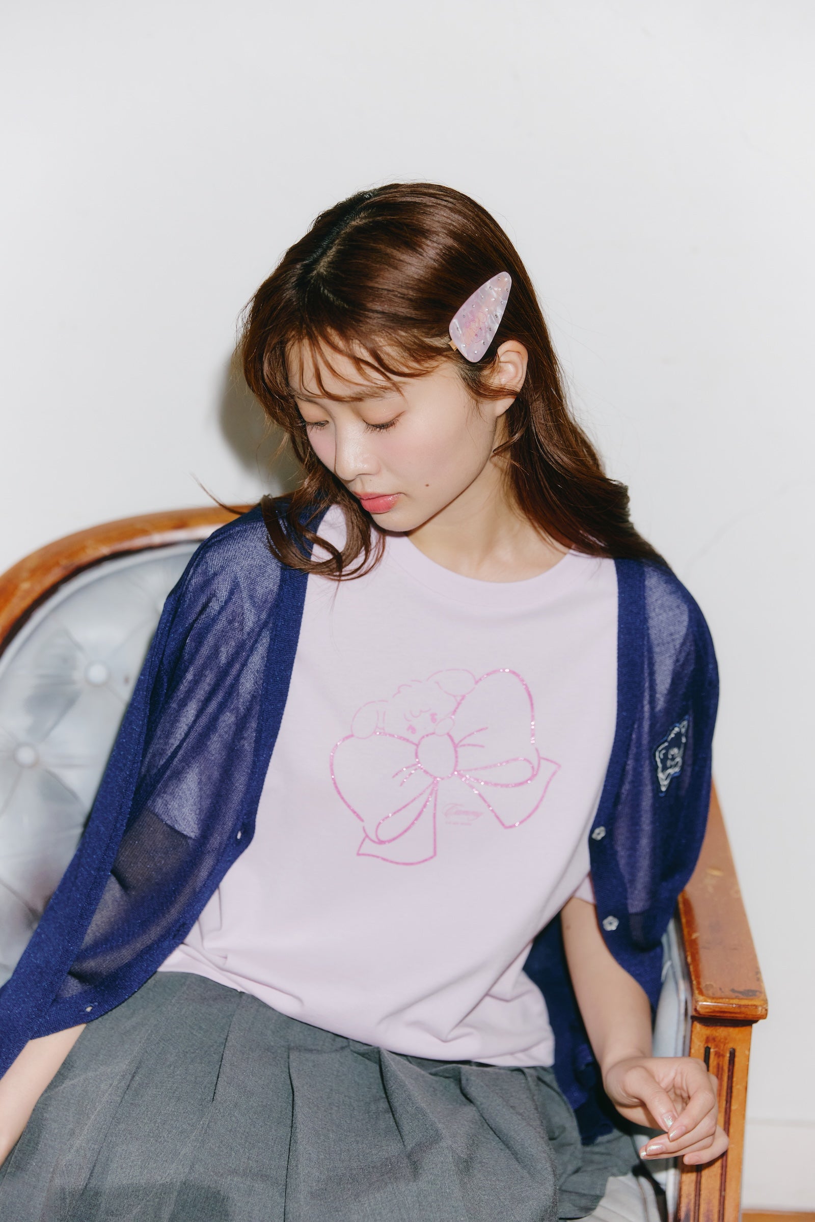 Lil ala mode ヘアクリップ キャミー ピンク