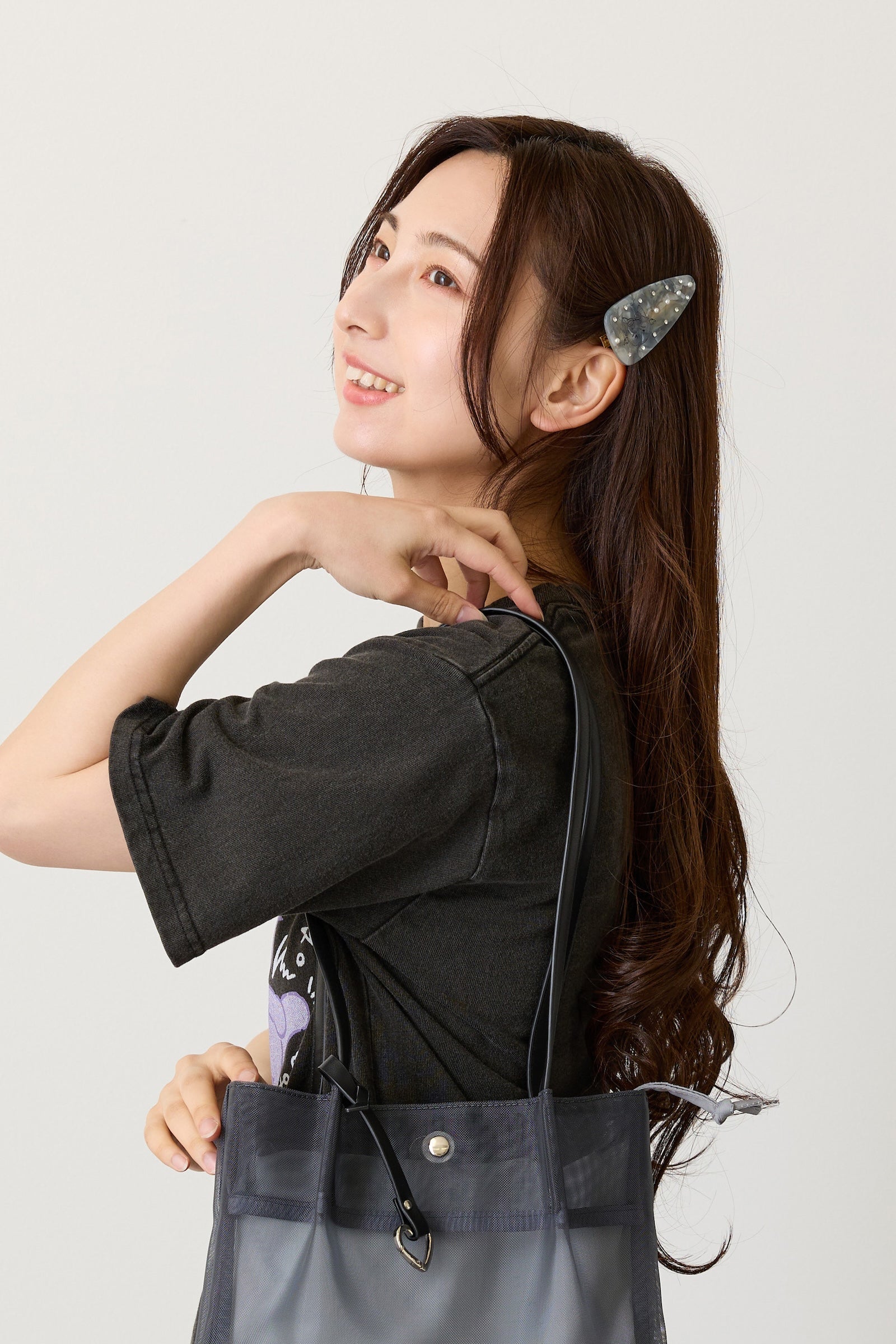 Lil ala mode ヘアクリップ クール グレー ONE