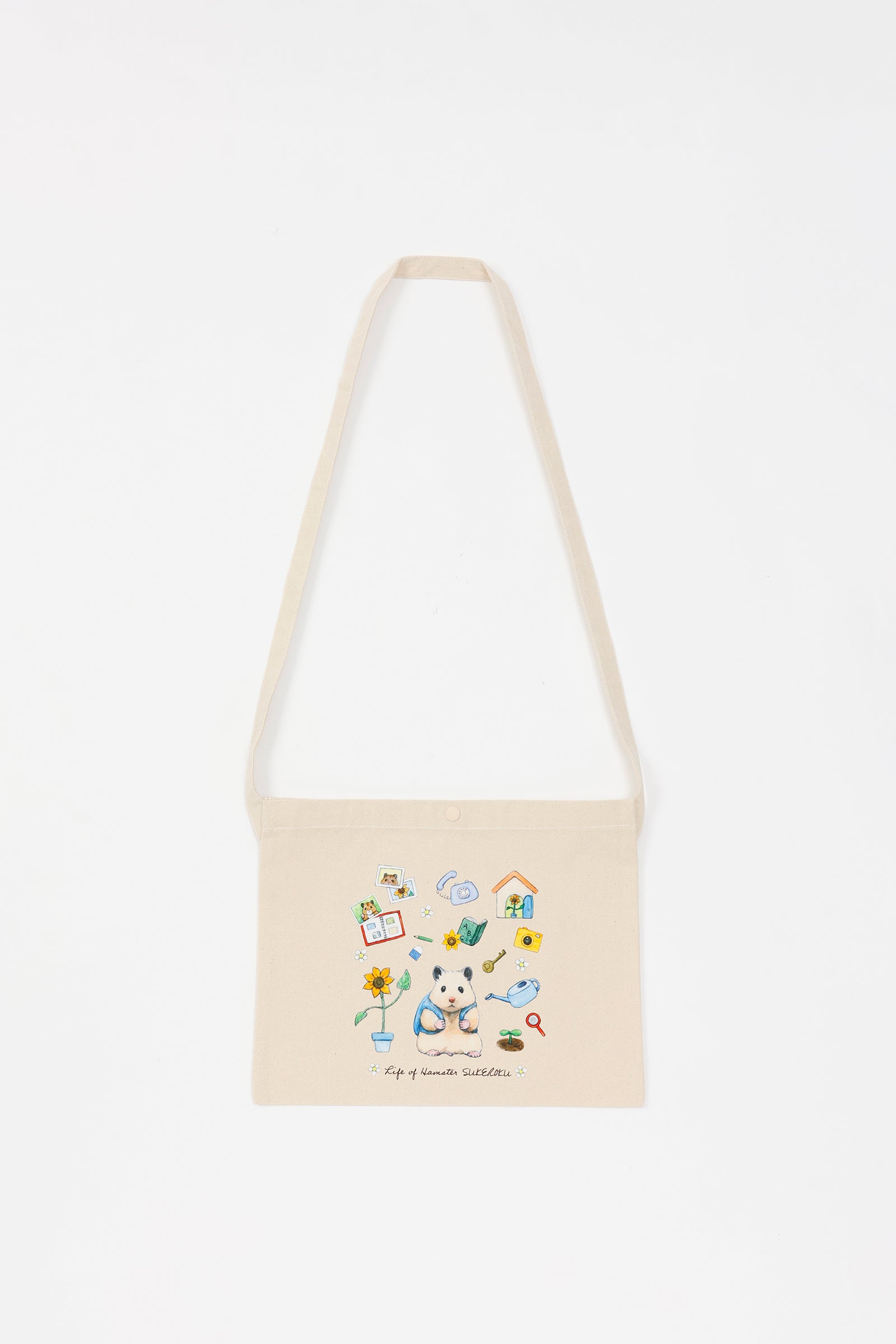 助六の日常 サコッシュ Life of Hamster SUKEROKU ナチュラル