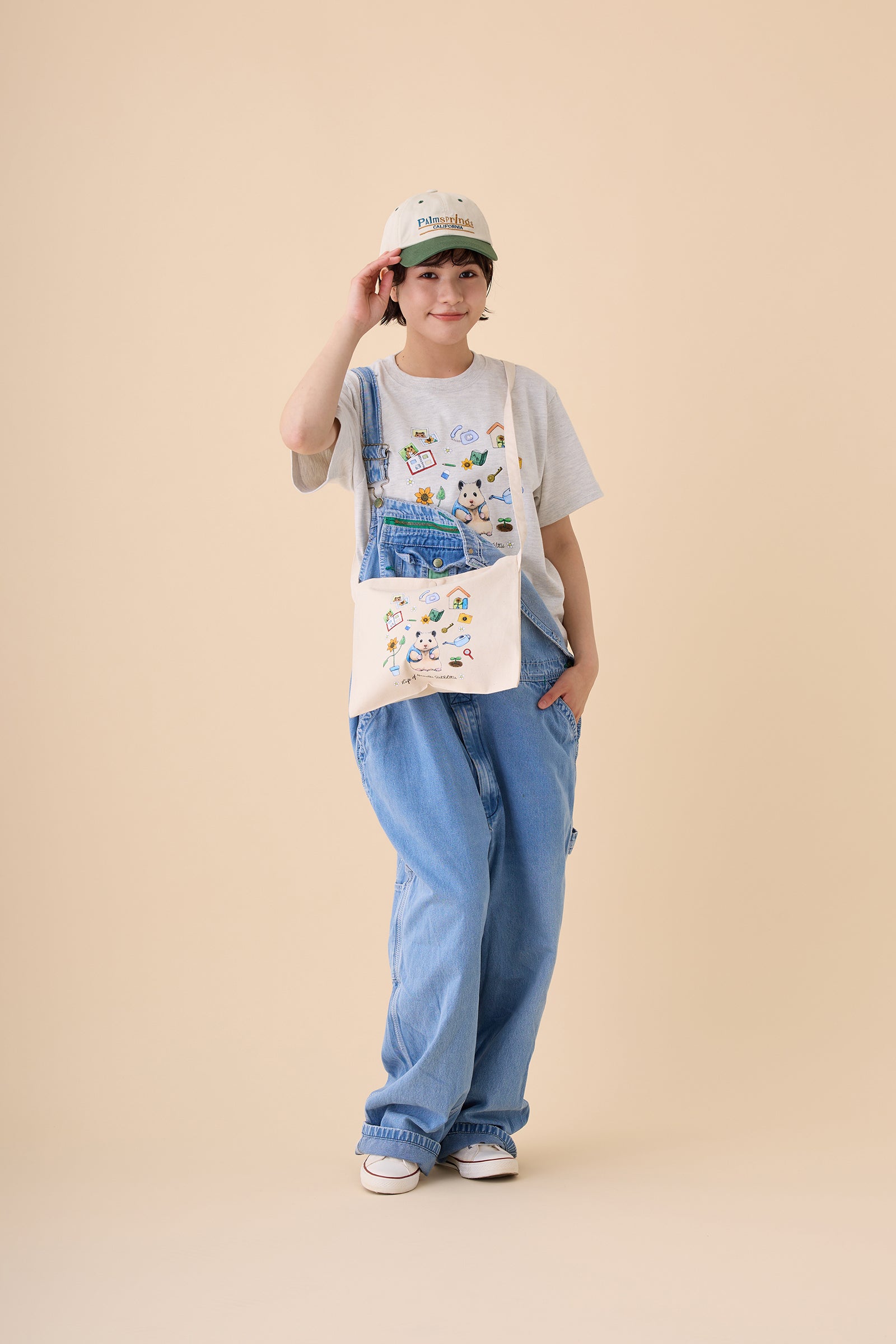 助六の日常 サコッシュ Life of Hamster SUKEROKU ナチュラル