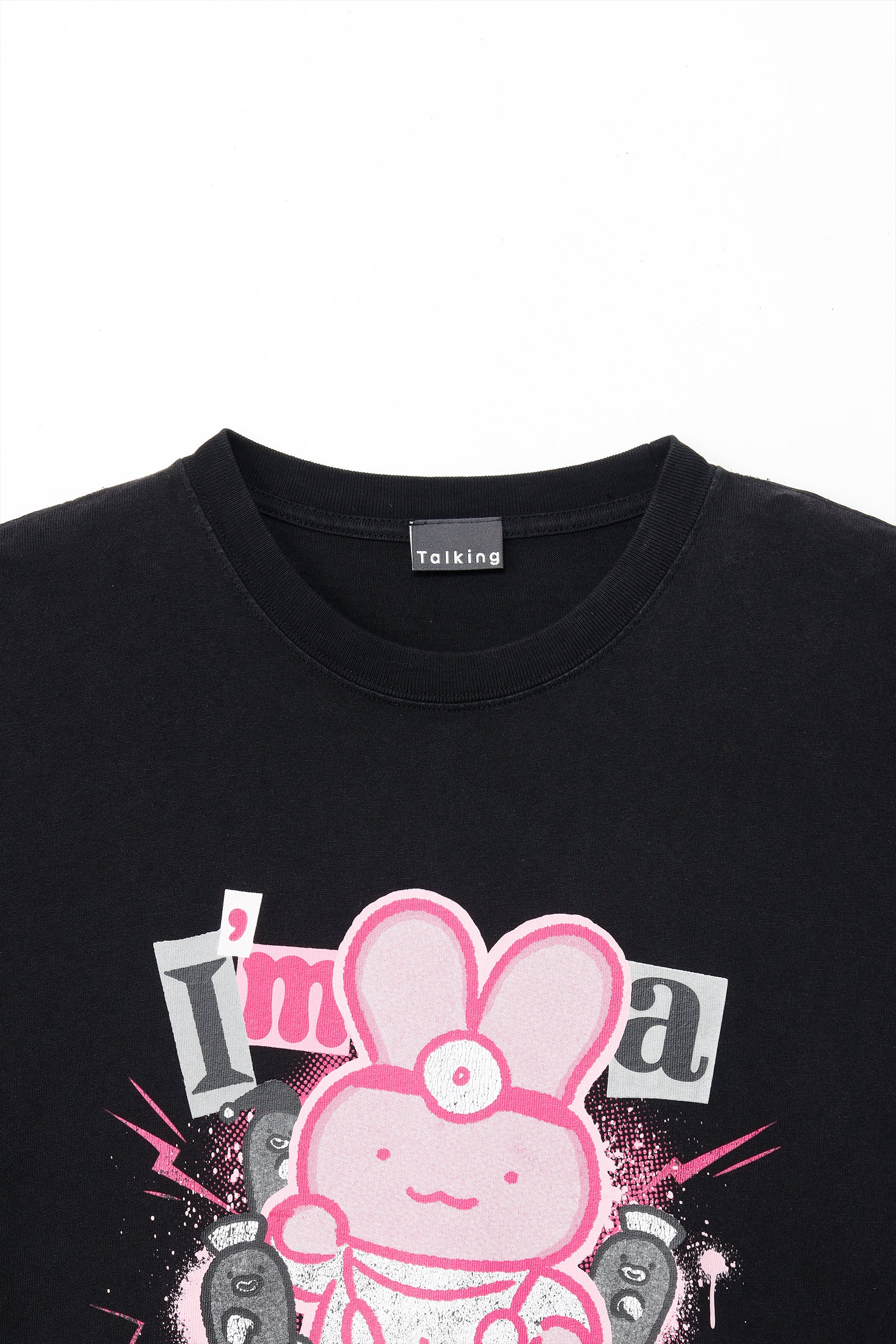 【7月中旬以降お届け】ホワイトタイガーとブラックタイガー Tシャツ うさぎ先生 I’m a Doctor ブラック