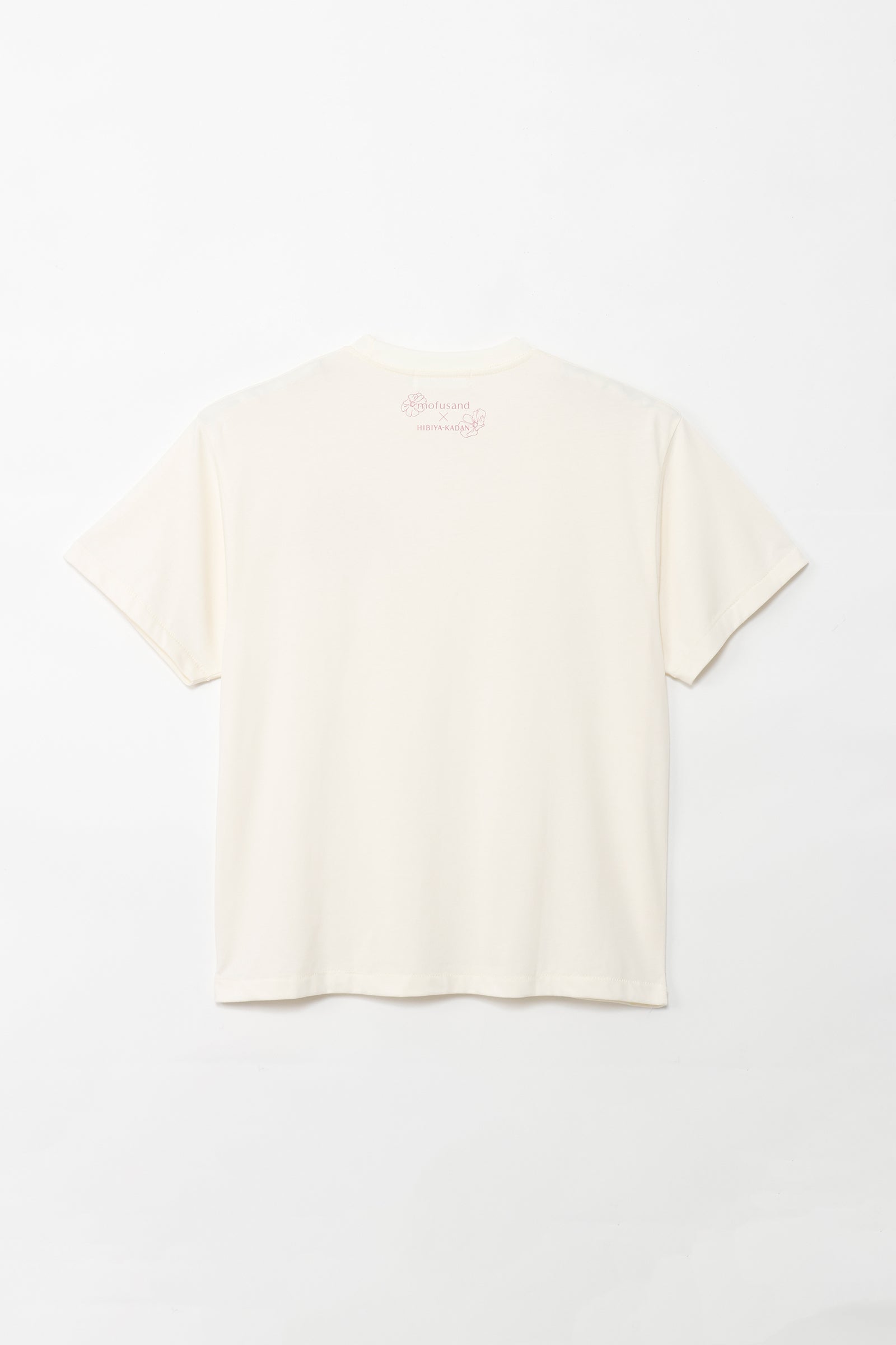 mofusand×日比谷花壇 Tシャツ コスモス オフホワイト