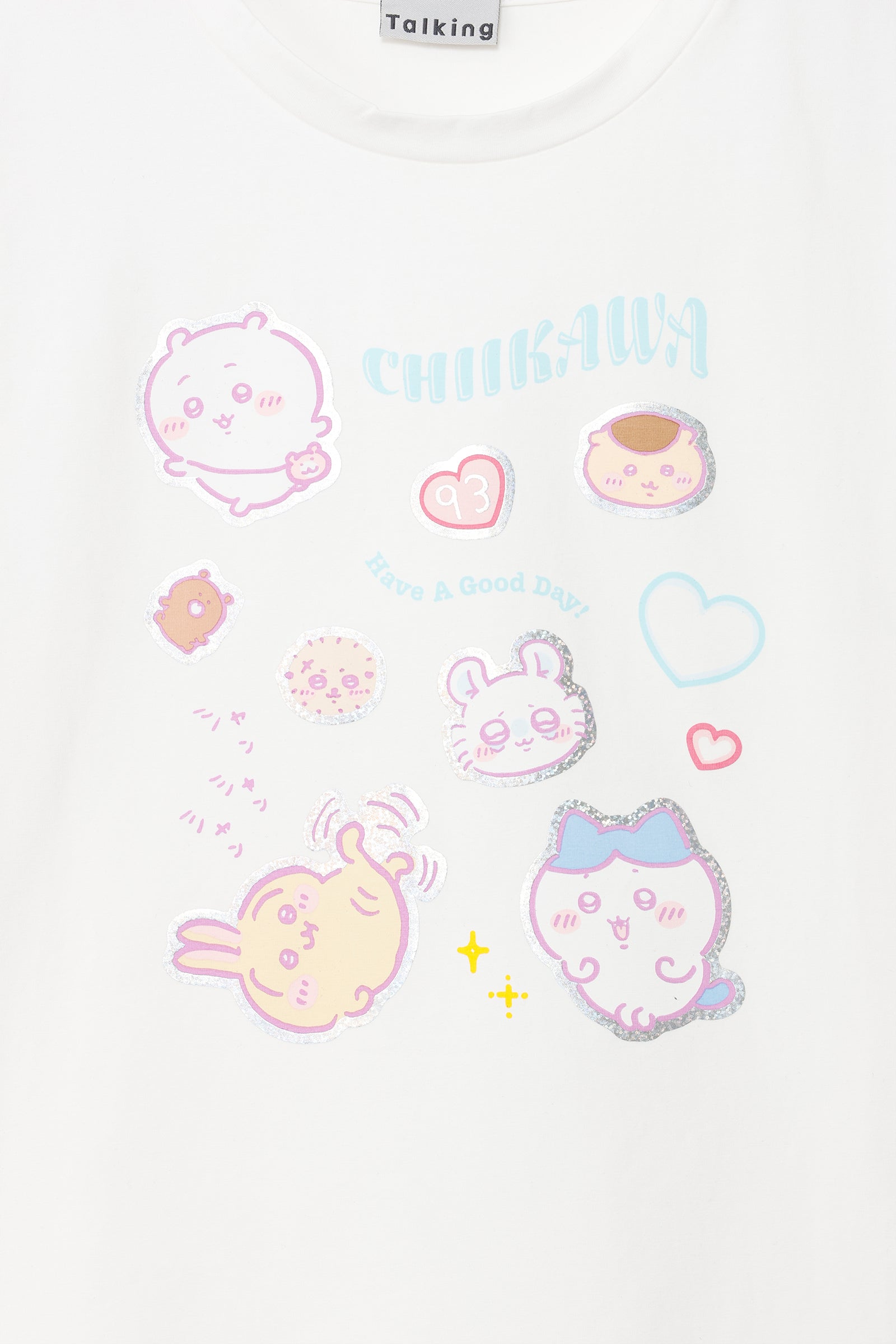 ちいかわ ラインストーンTシャツ DECO(うさぎ) ブラック