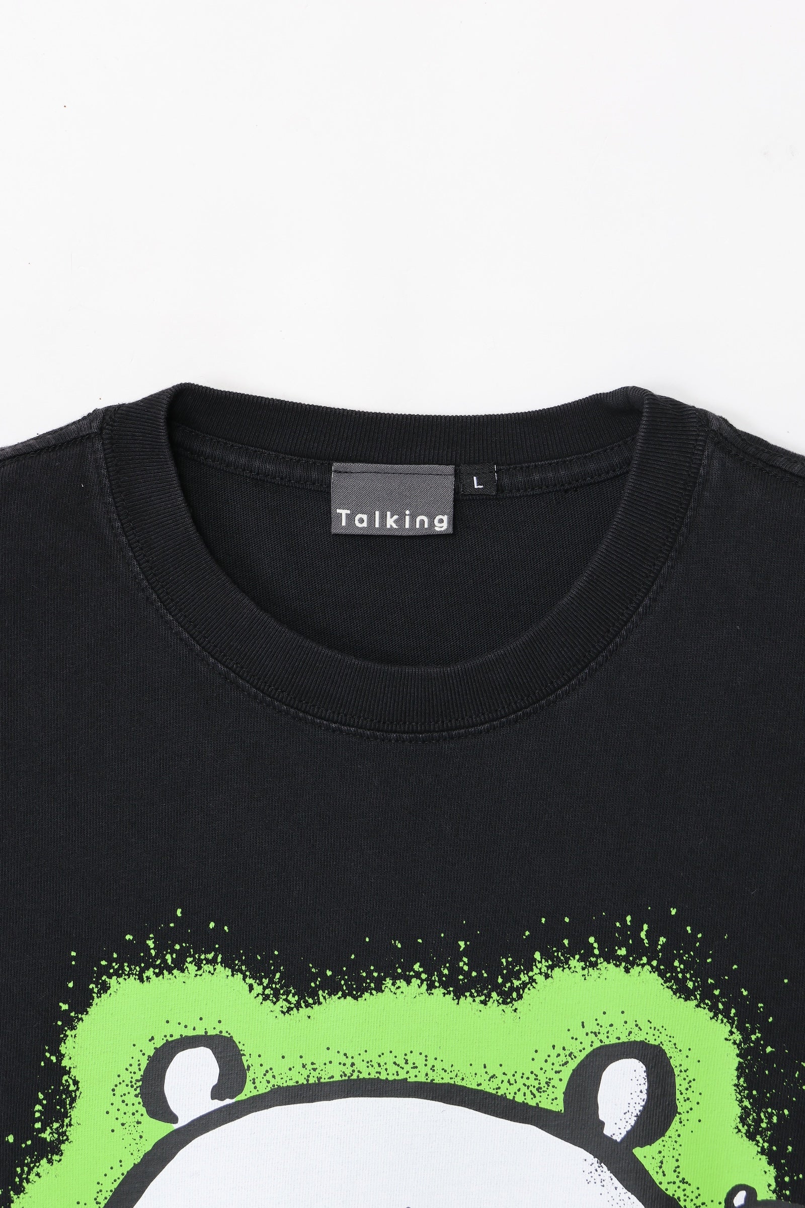 【先行販売】ナガノキャラクターズ 発泡プリントTシャツ 咽び泣く ブラック