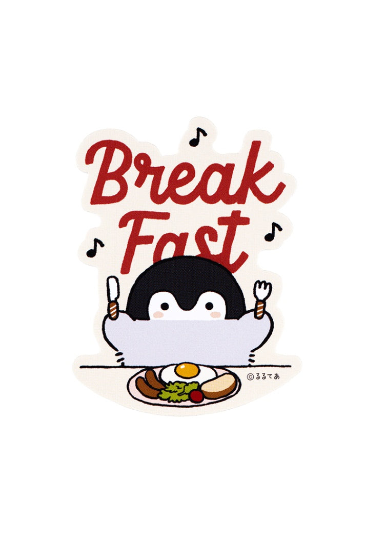 【2BUY10%OFF対象商品】コウペンちゃん スマホに貼れるサイズのステッカー（Breakfast）