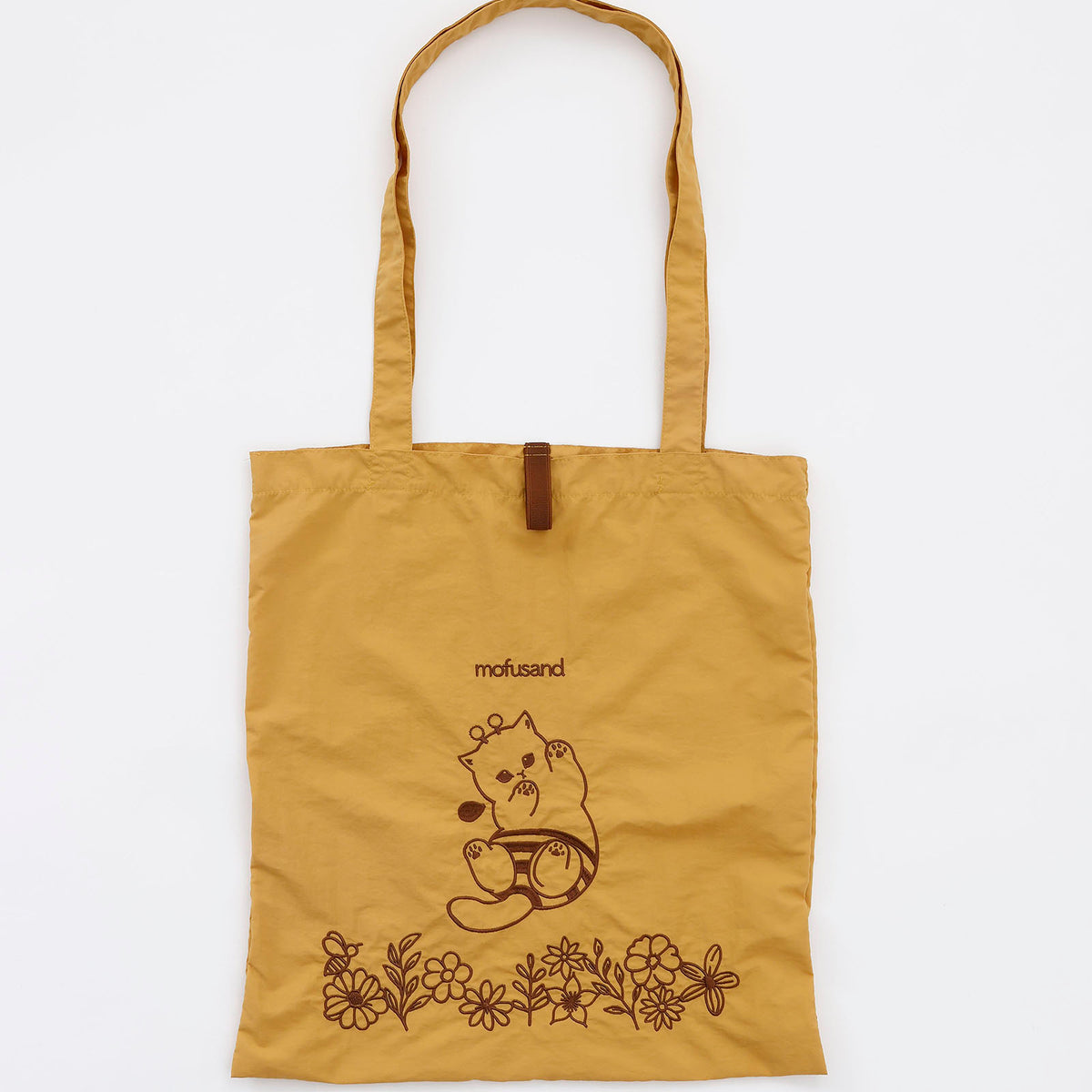 mofusand 刺繍トートバッグ ハチにゃん イエロー