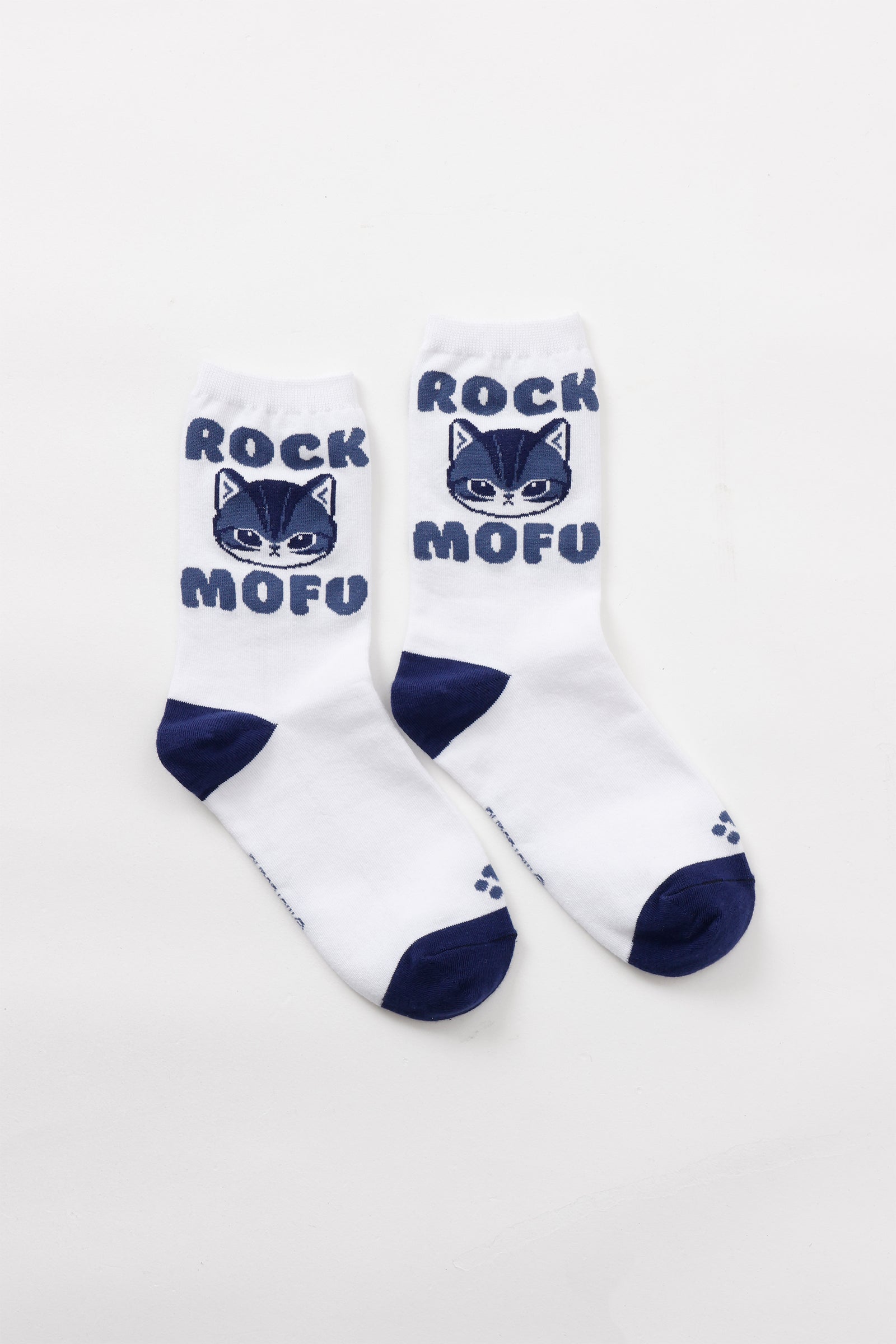 mofusand  ソックス ROCKNYAN ホワイト 22-24cm