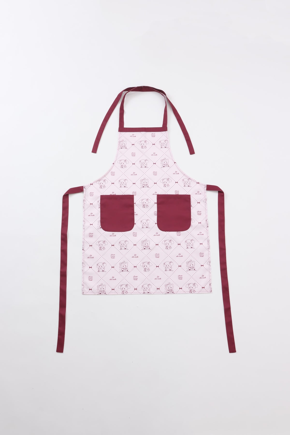 Lil ala mode エプロン Red Ribbon レッド FREE