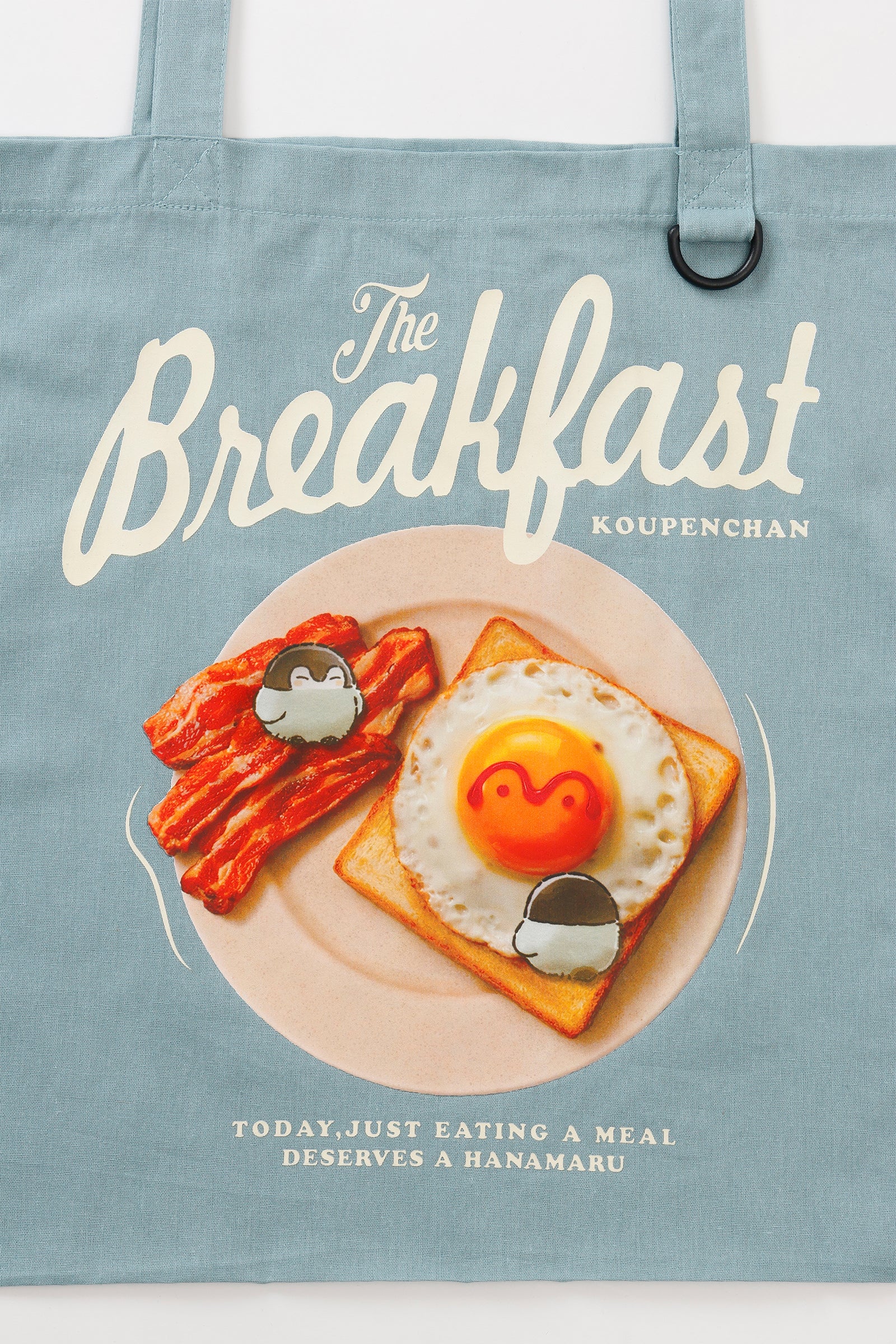 コウペンちゃん トートバッグ Breakfast ブルーグレー ONE