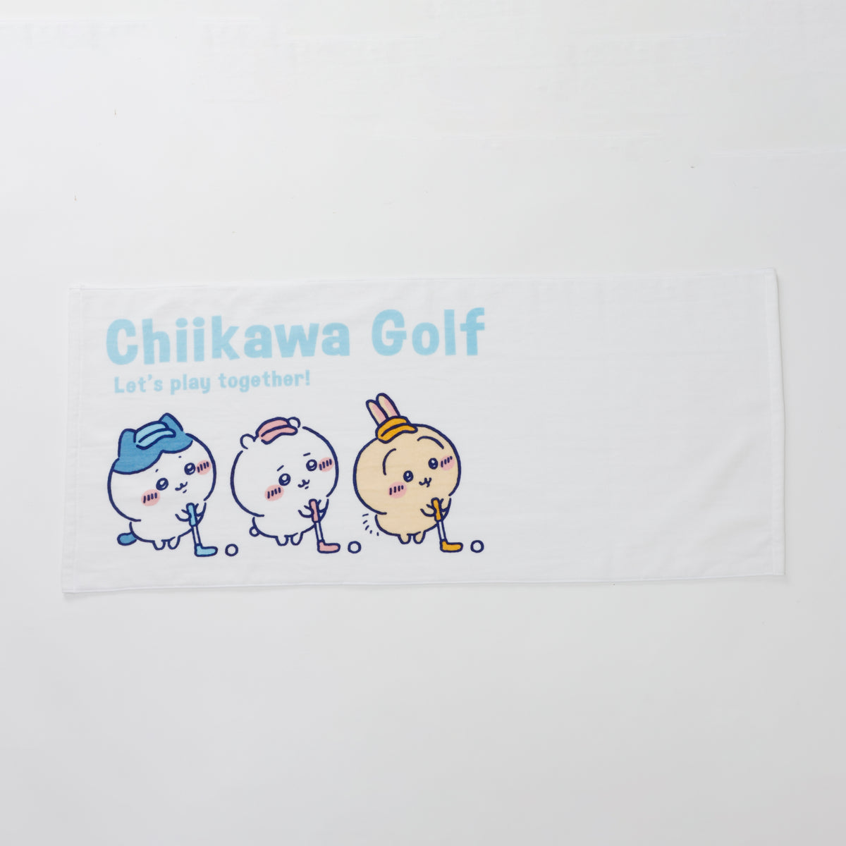 ちいかわGOLF フェイスタオル みんな ホワイト