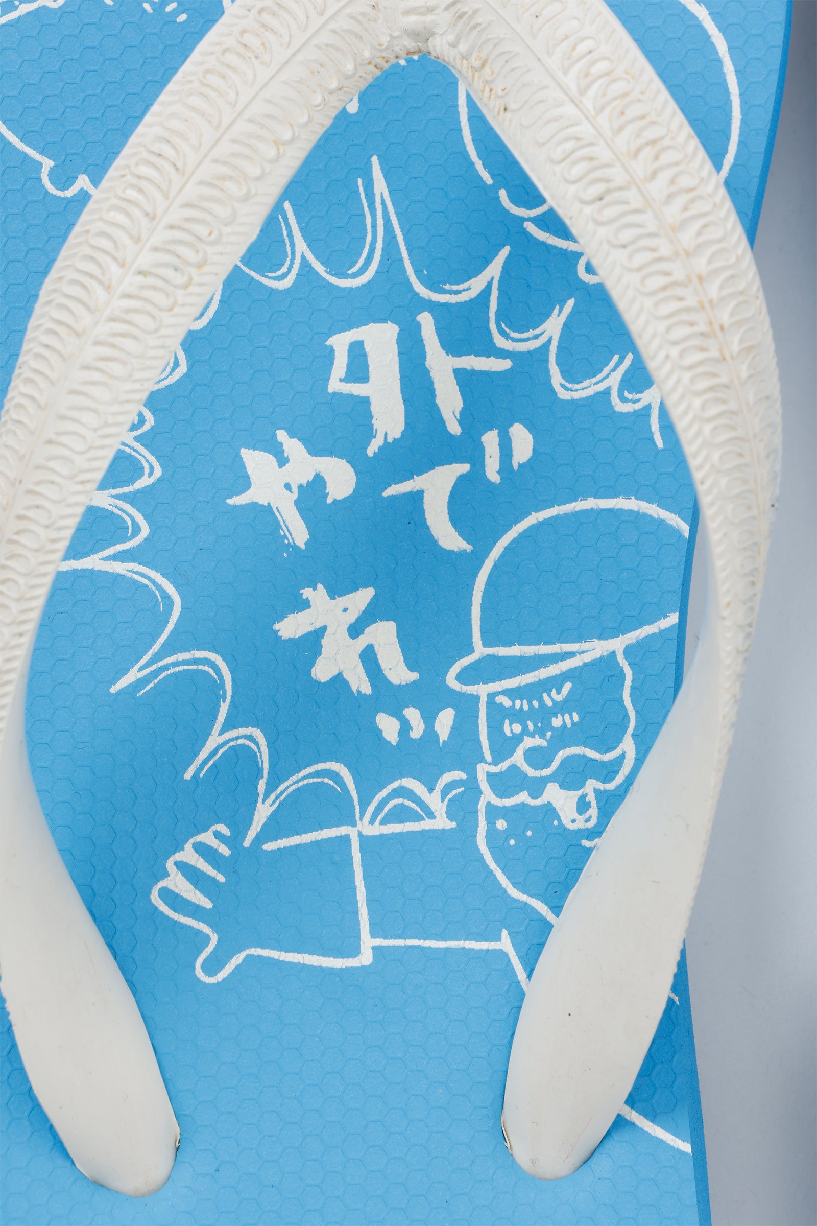 ナガノキャラクターズ  ビーチサンダル じいさんとアザラシ ブルー