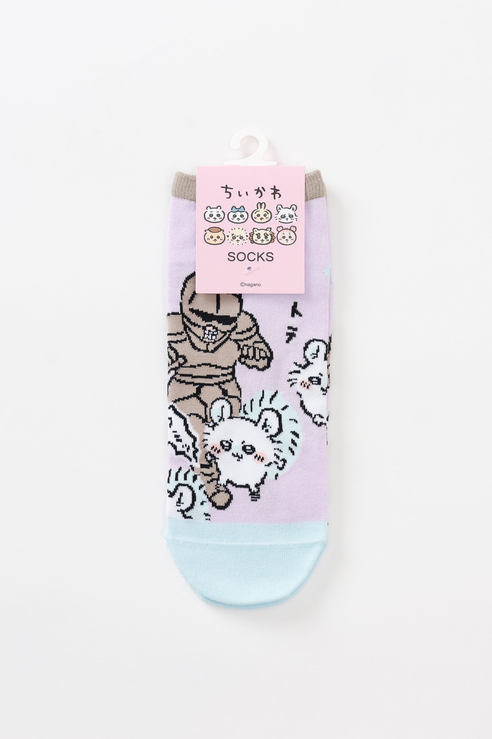 ちいかわ クルーソックス モモンガ＆鎧さん フミッ 23-25cm