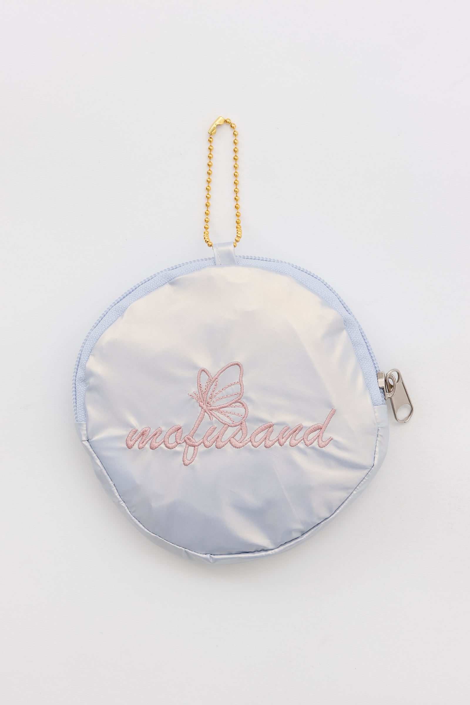 mofusand ポーチ付きオーロラバッグ ちょうちょにゃん なかよしはねにゃん ピンク