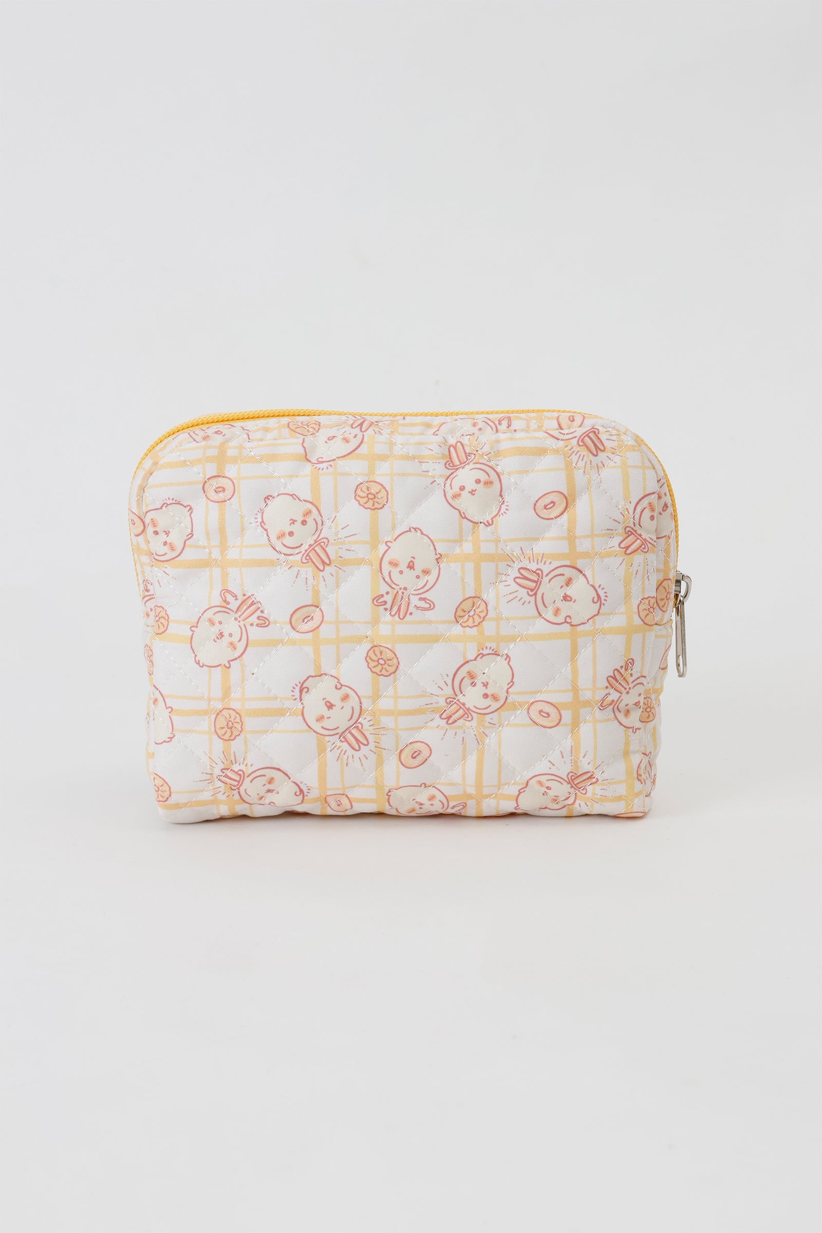 【2BUY10%OFF対象商品】ちいかわ ポーチ ドーナッツ  イエロー