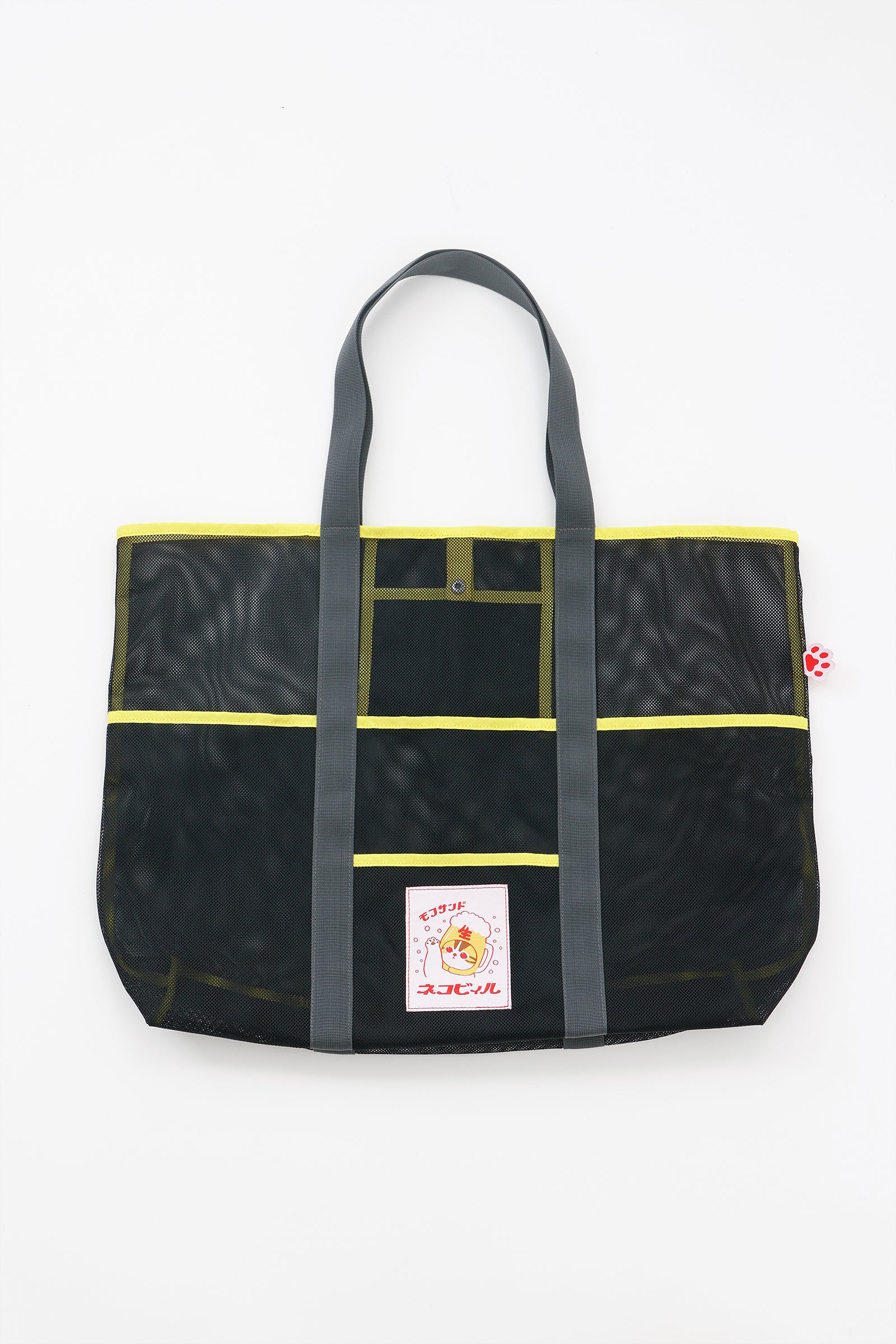 mofusand メッシュバッグ ネコビィル ブラック ONE