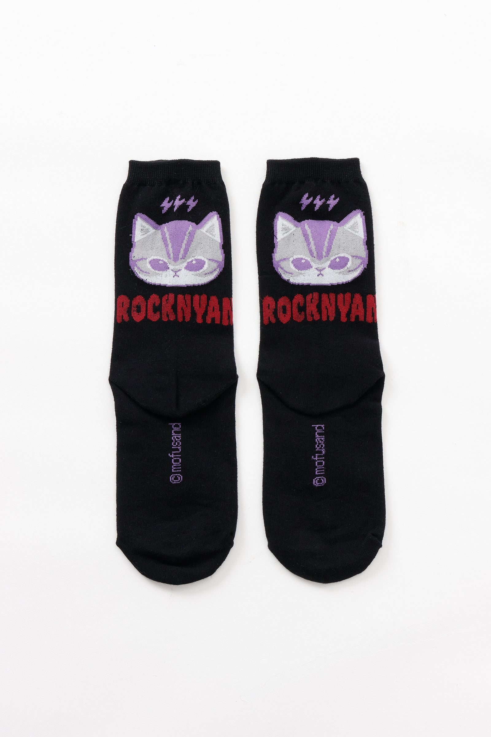 mofusand  ソックス ROCKNYAN ブラック 22-24cm