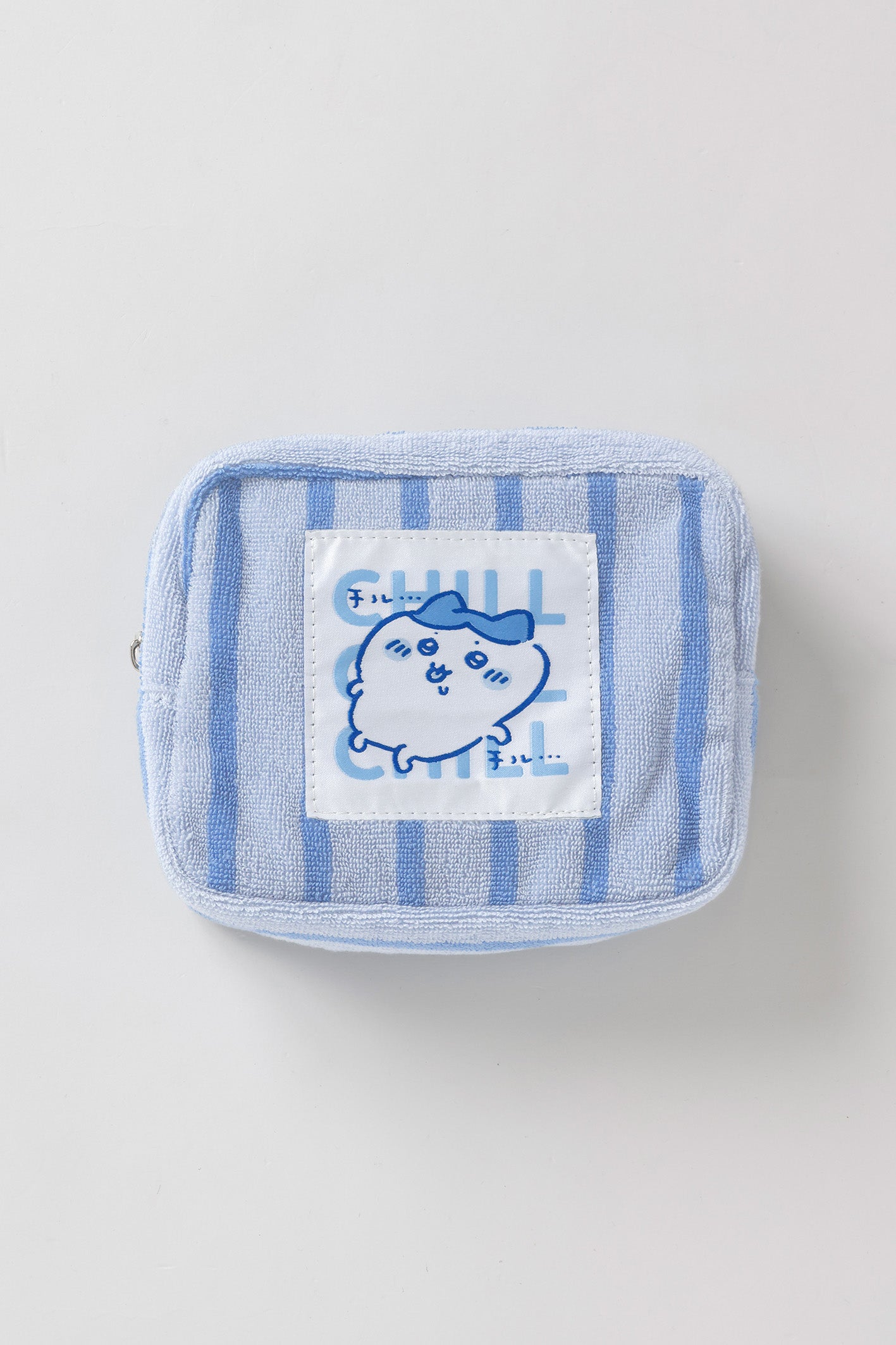 【2BUY10%OFF対象商品】ちいかわ ポーチ チルチルハチワレ ブルー