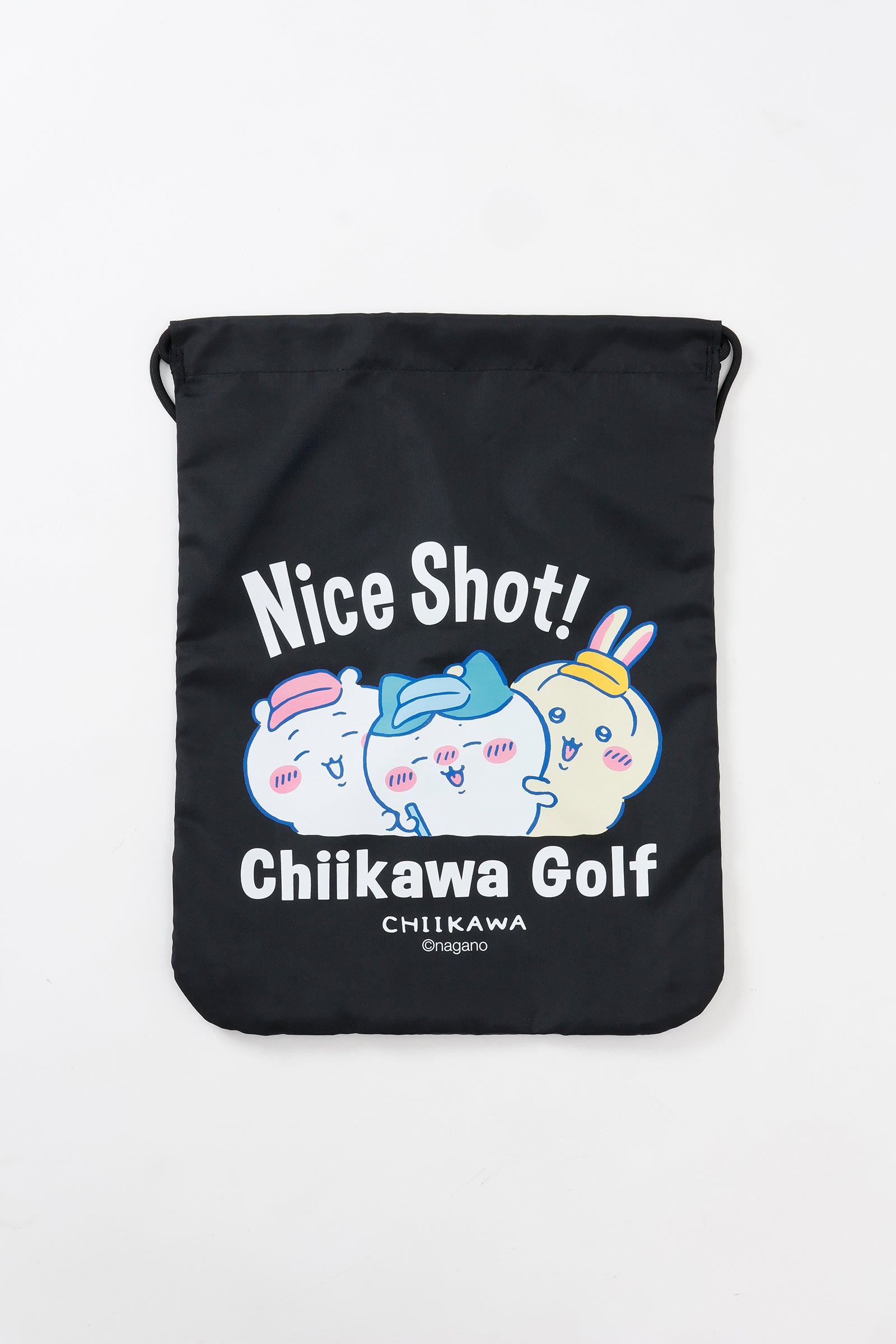 ちいかわGOLF ナップザック ナイスショット ブラック