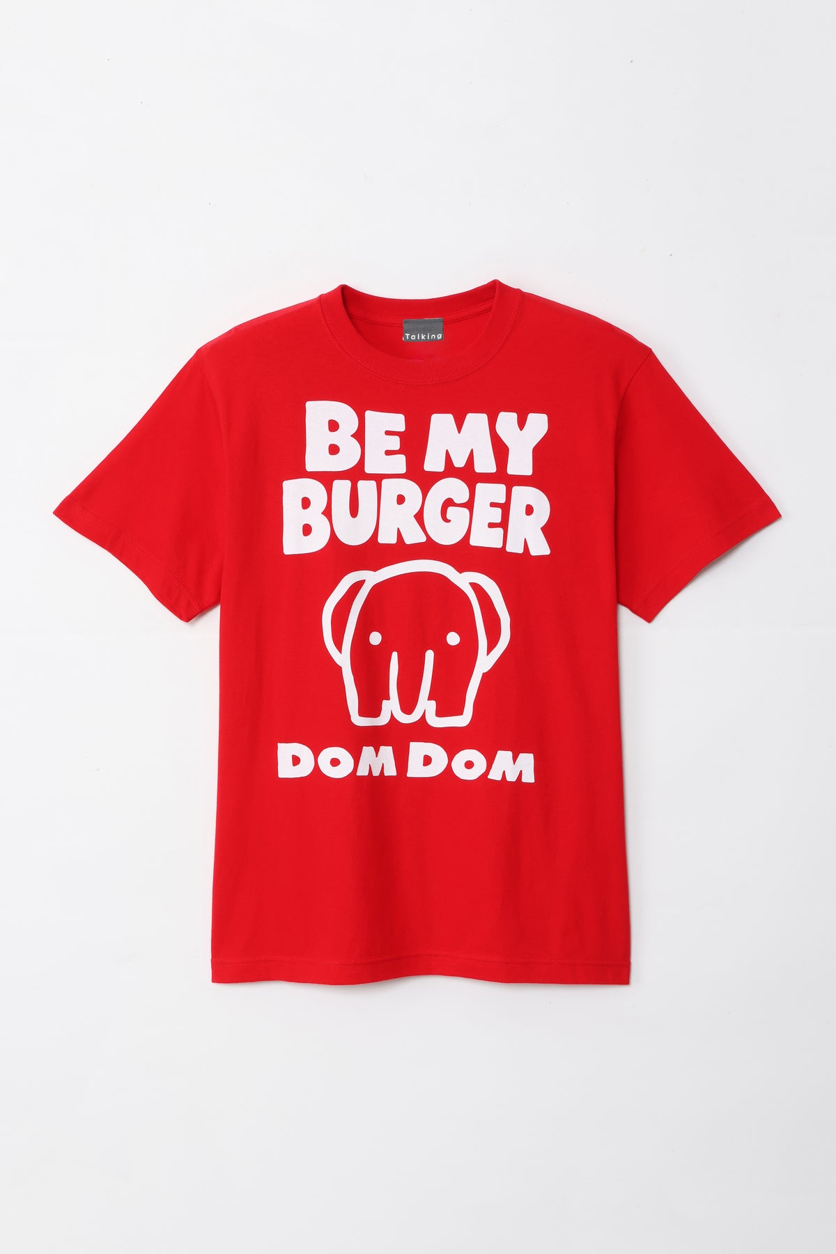 DOMDOM Tシャツ BE MY BURGER レッド