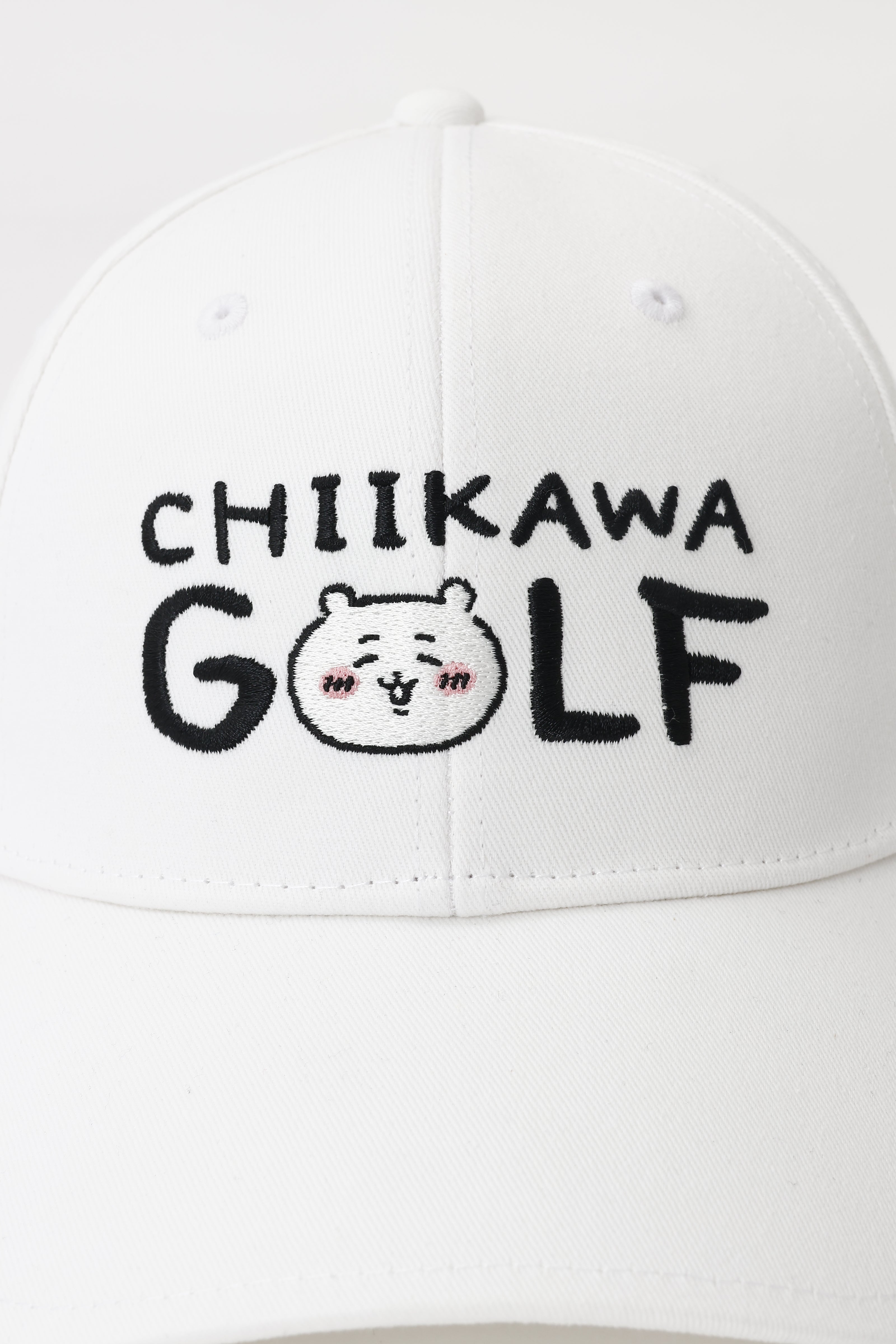 ちいかわGOLF ツイルCAP ロゴ ホワイト