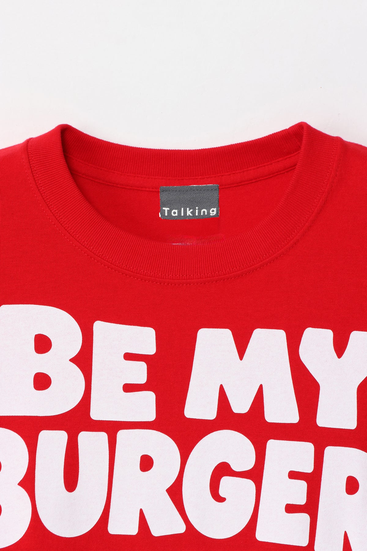 DOMDOM Tシャツ BE MY BURGER レッド