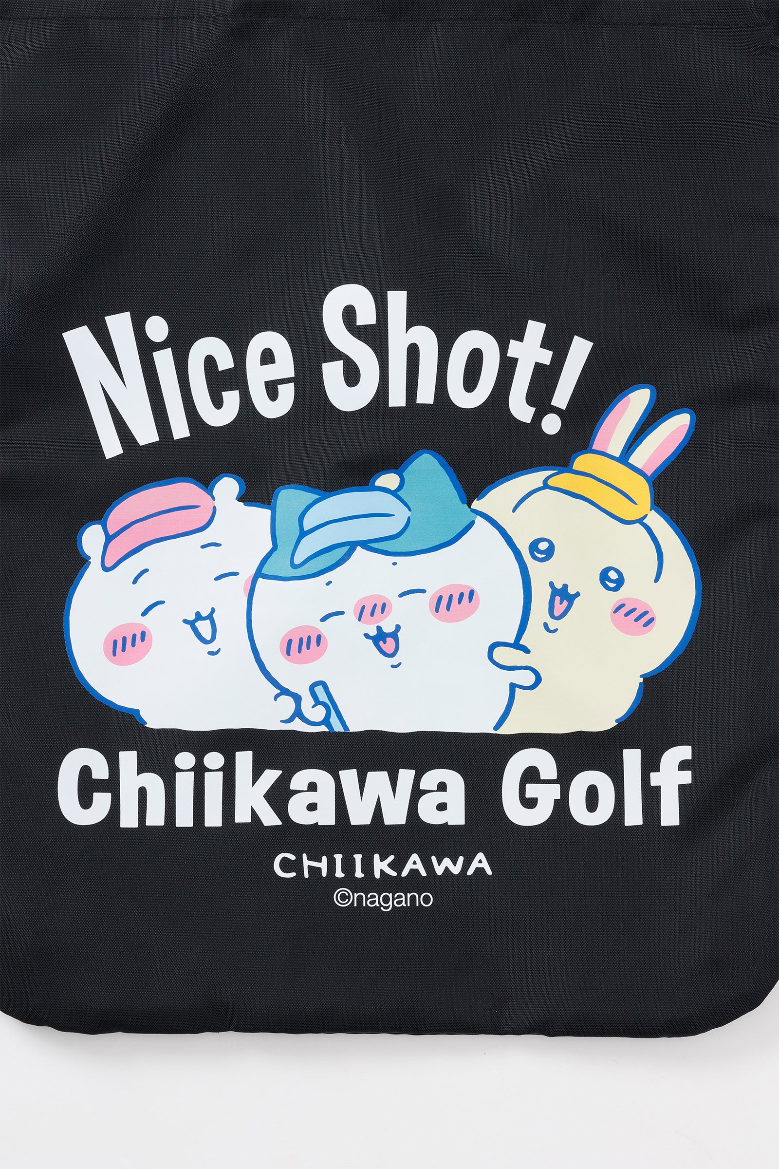 ちいかわGOLF ナップザック ナイスショット ブラック
