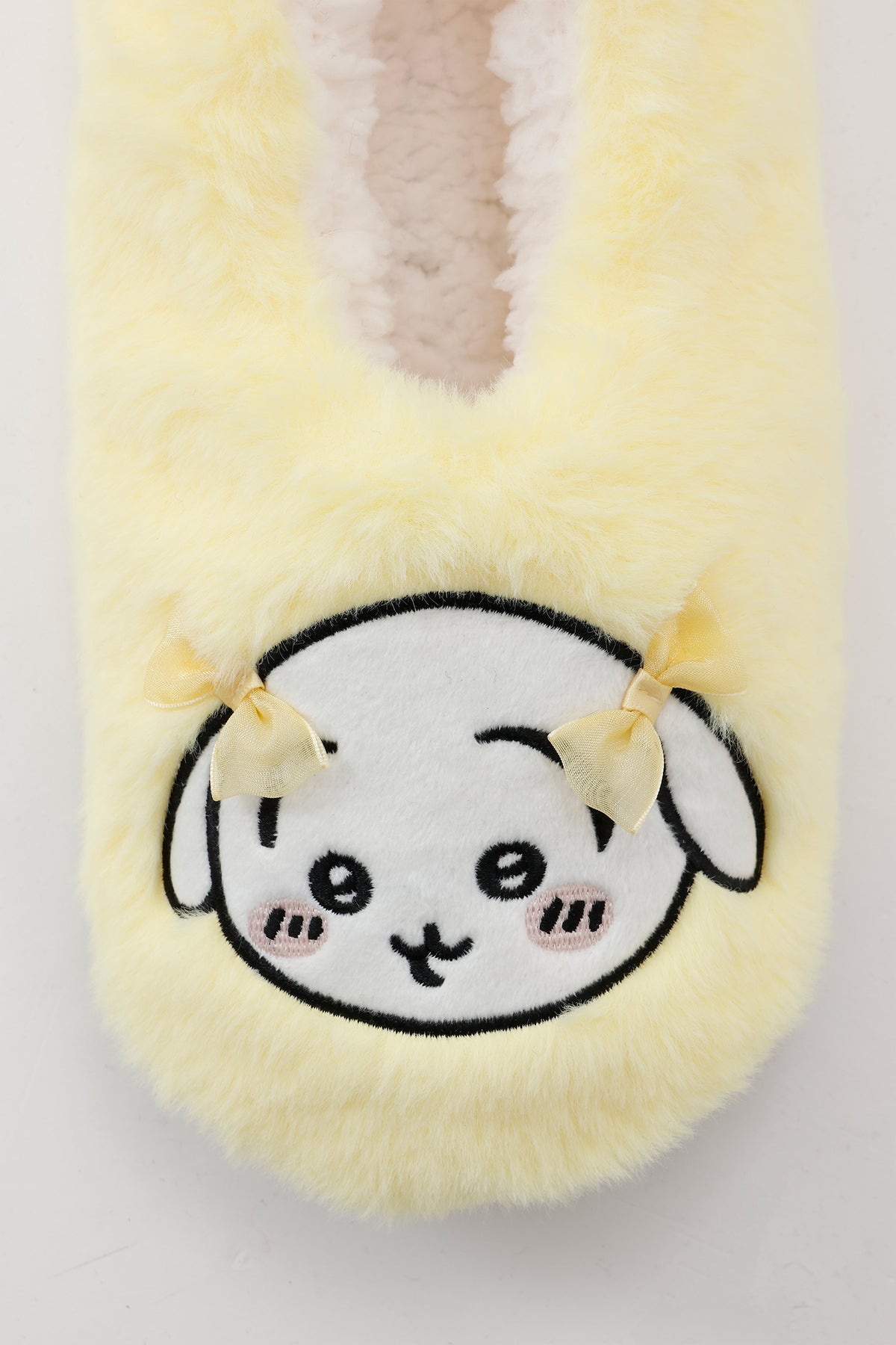 【追加生産予約】ちいかわ ルームシューズ うさぎリボン イエロー