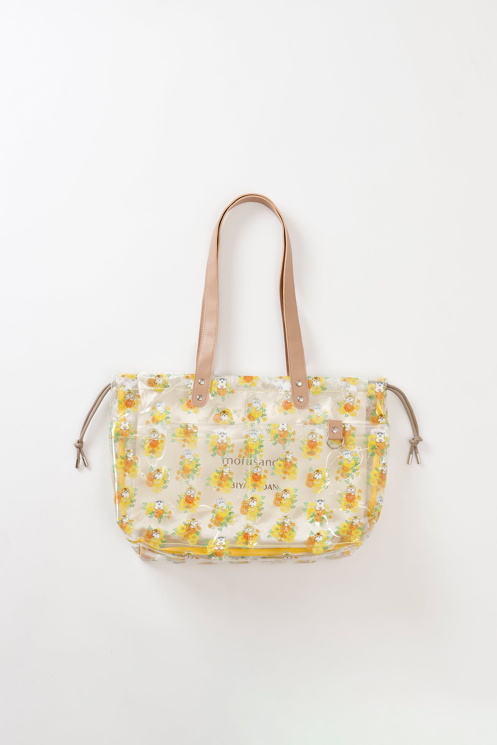 mofusand×日比谷花壇 ビニールバッグ マリーゴールド クリア ONE