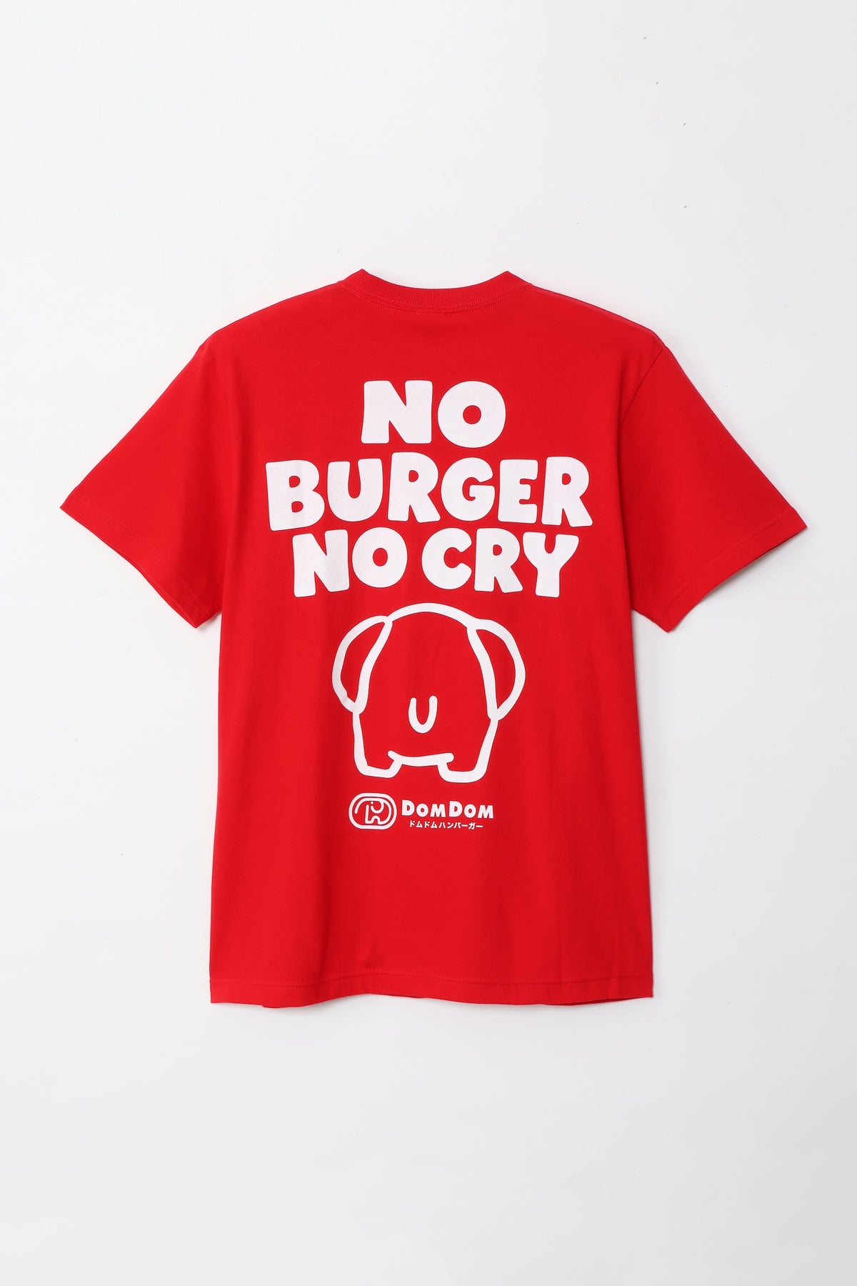 DOMDOM Tシャツ BE MY BURGER レッド