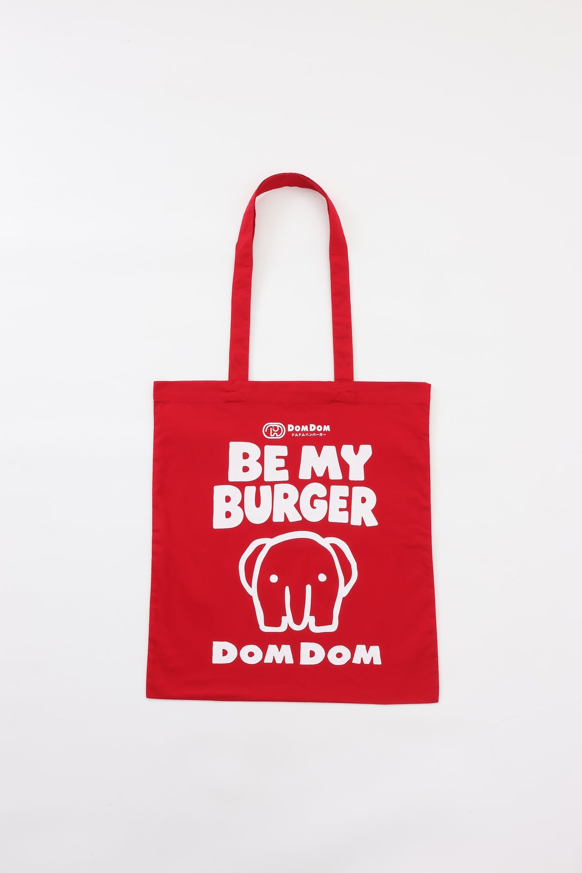 DOMDOM トートバッグ BE MY BURGER レッド FREE