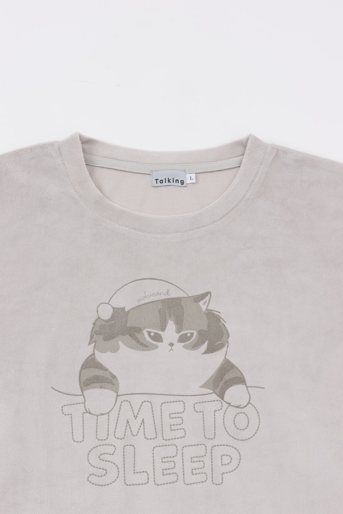 mofusand ルームウェアセットアップ TIME TO SLEEP グレー