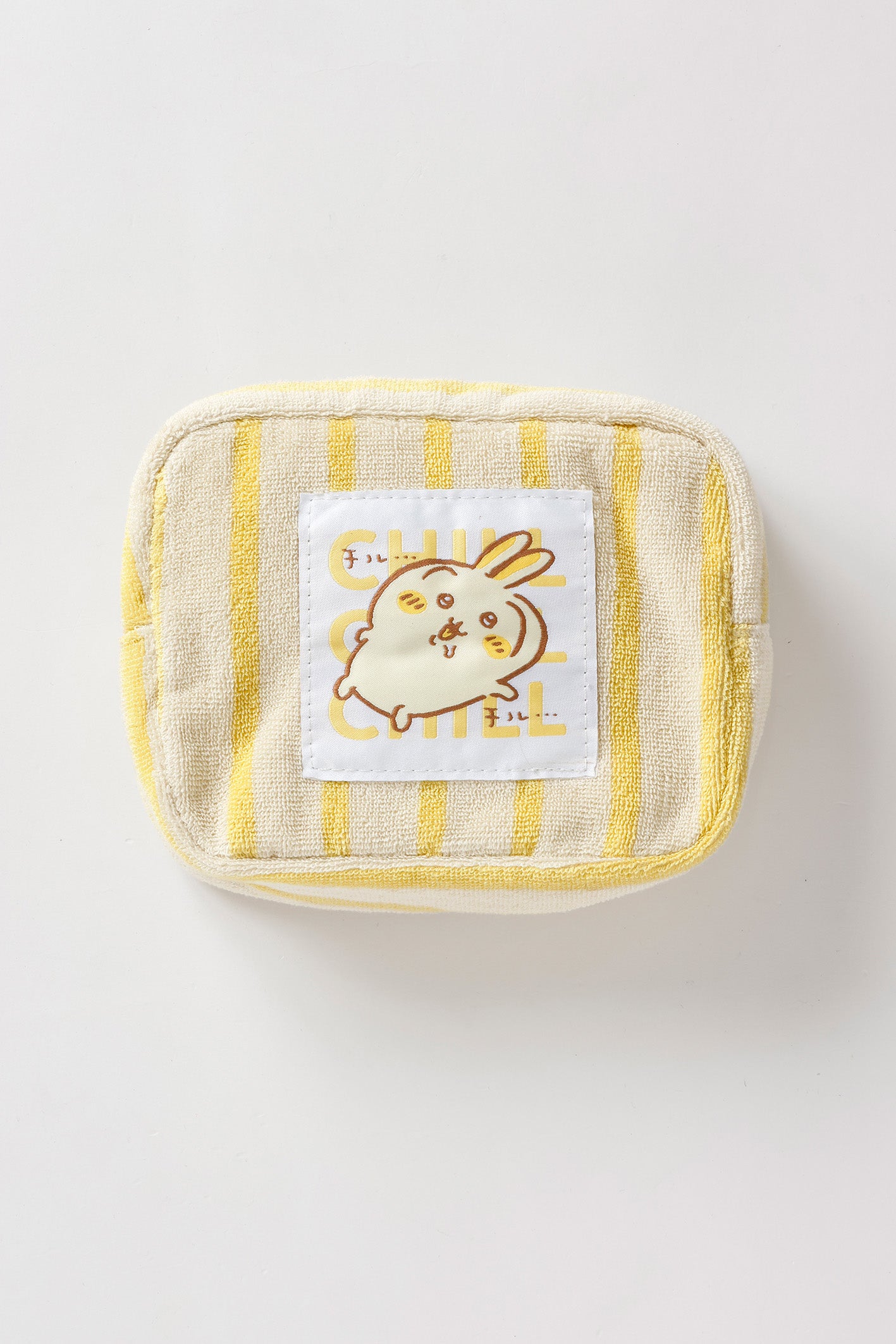 【2BUY10%OFF対象商品】ちいかわ ポーチ チルチルうさぎ イエロー