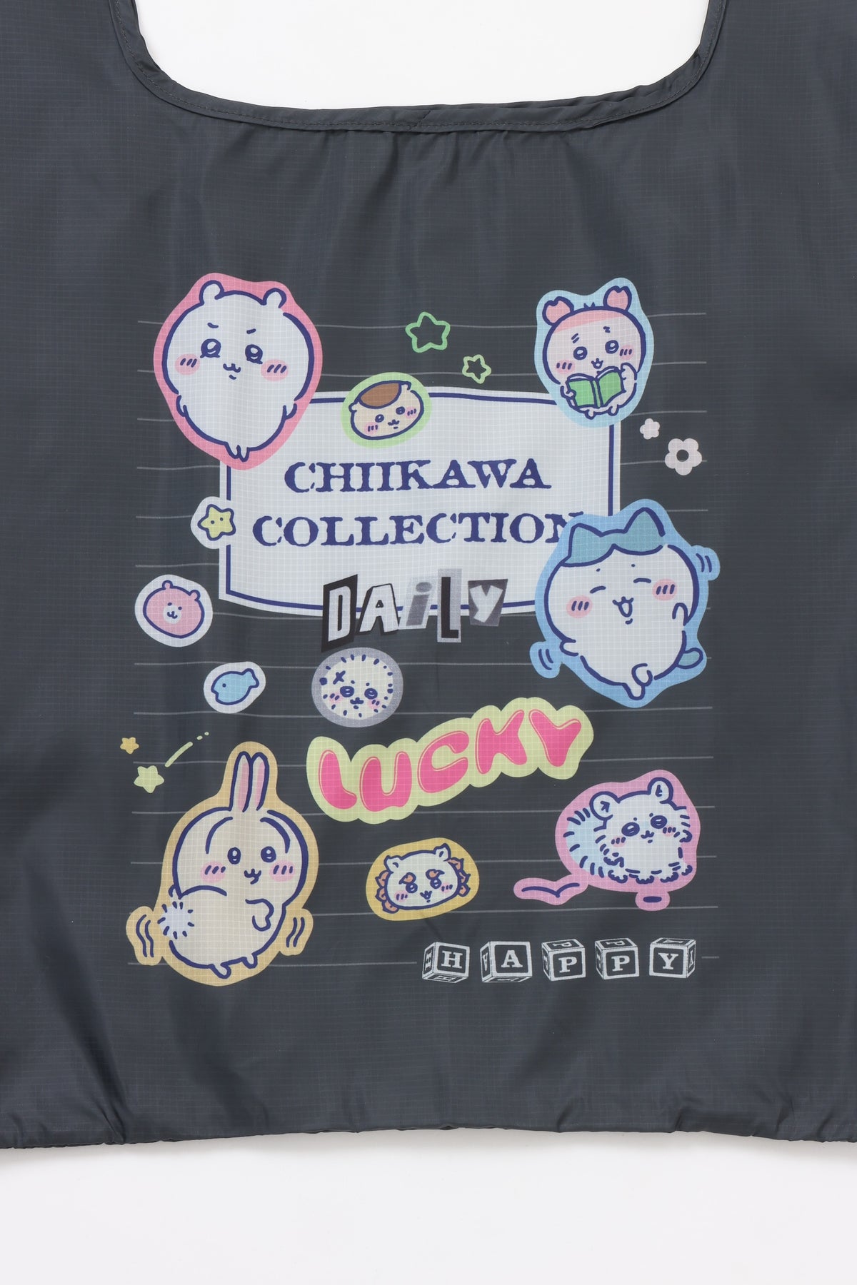 ちいかわ エコバッグ カレッジノート風 ブラック ONE