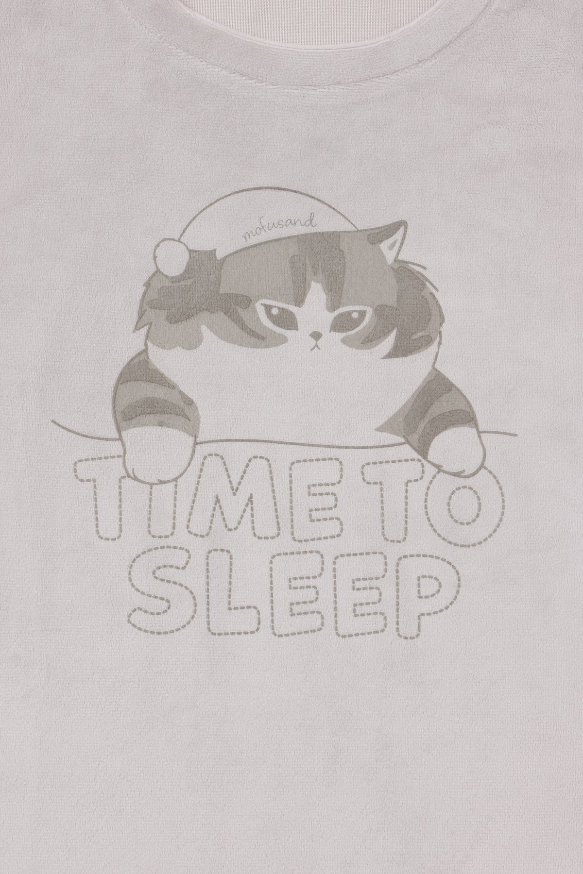 mofusand ルームウェアセットアップ TIME TO SLEEP グレー