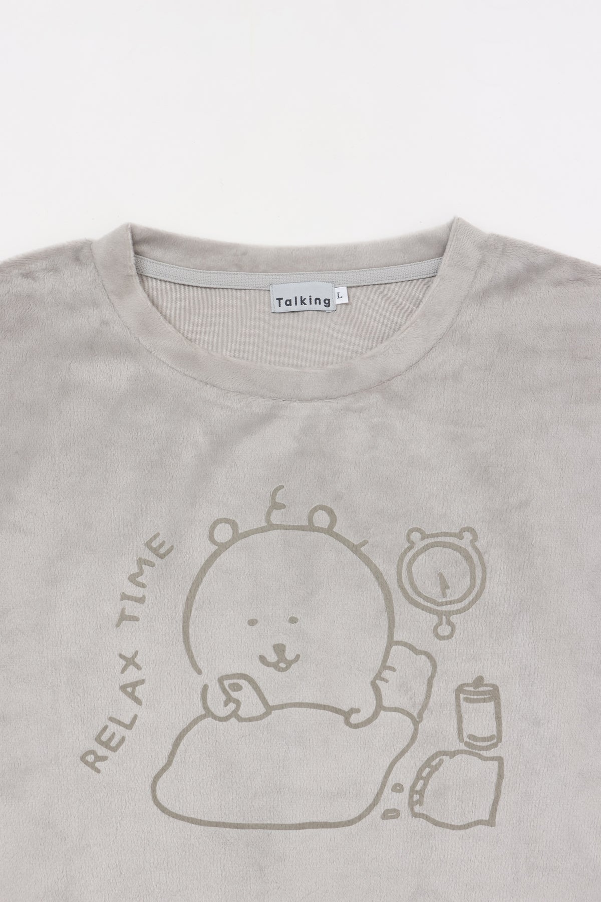 ナガノキャラクターズ ルームウェアセットアップ RELAX TIME グレー