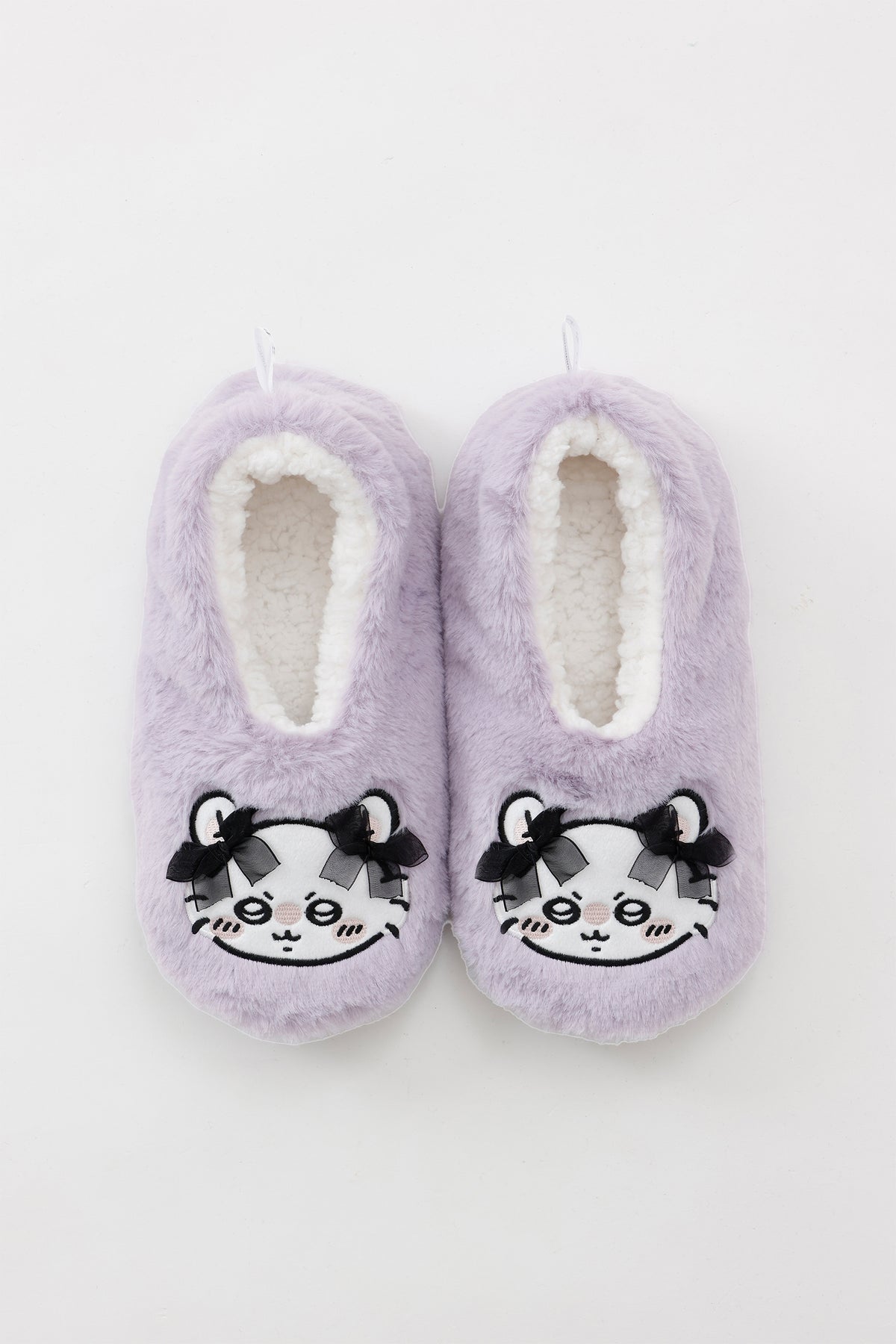 【追加生産予約】ちいかわ ルームシューズ モモンガリボン パープル