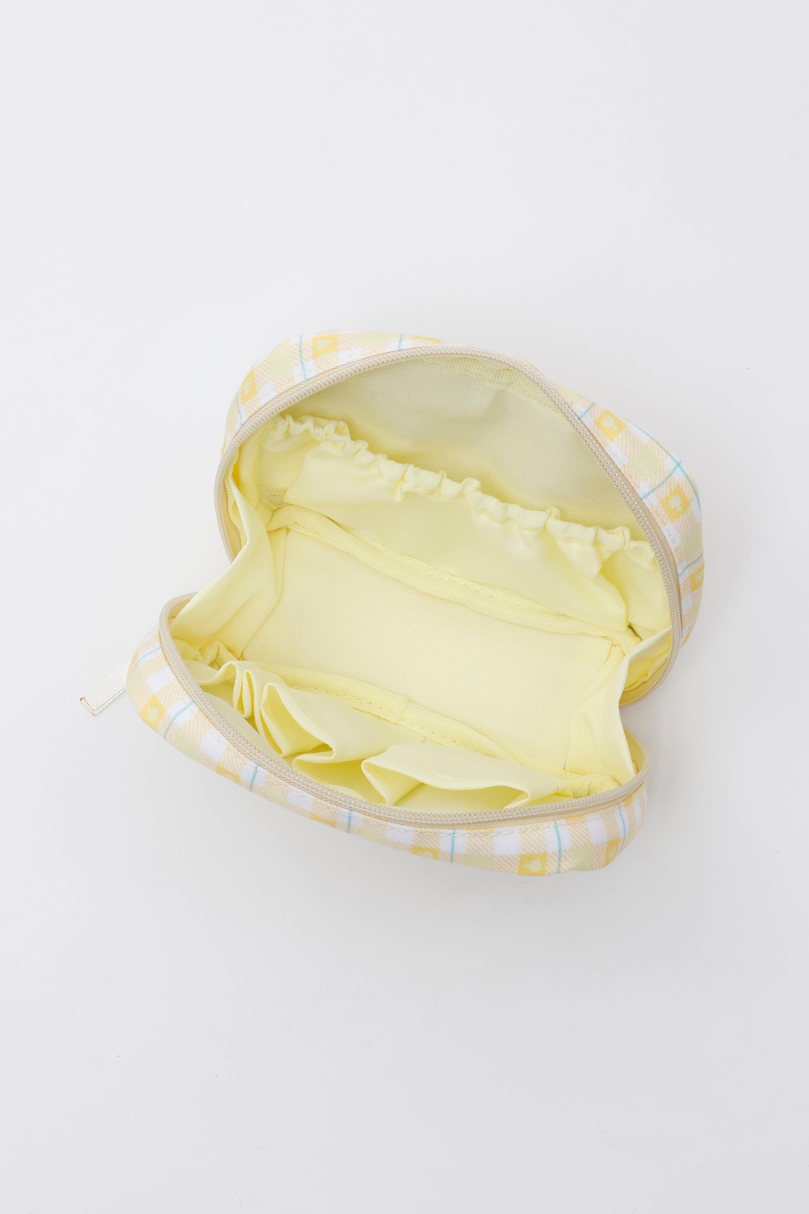 ちいかわ チェックシリーズ ポーチ うさぎ イエロー