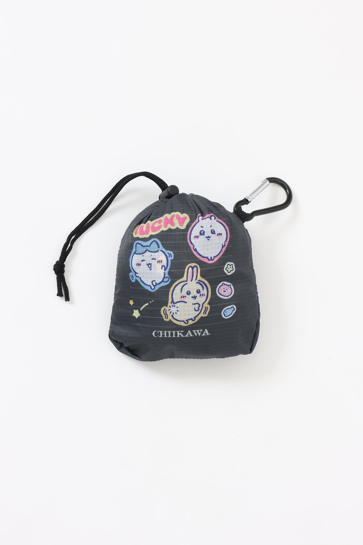 ちいかわ エコバッグ カレッジノート風 ブラック ONE