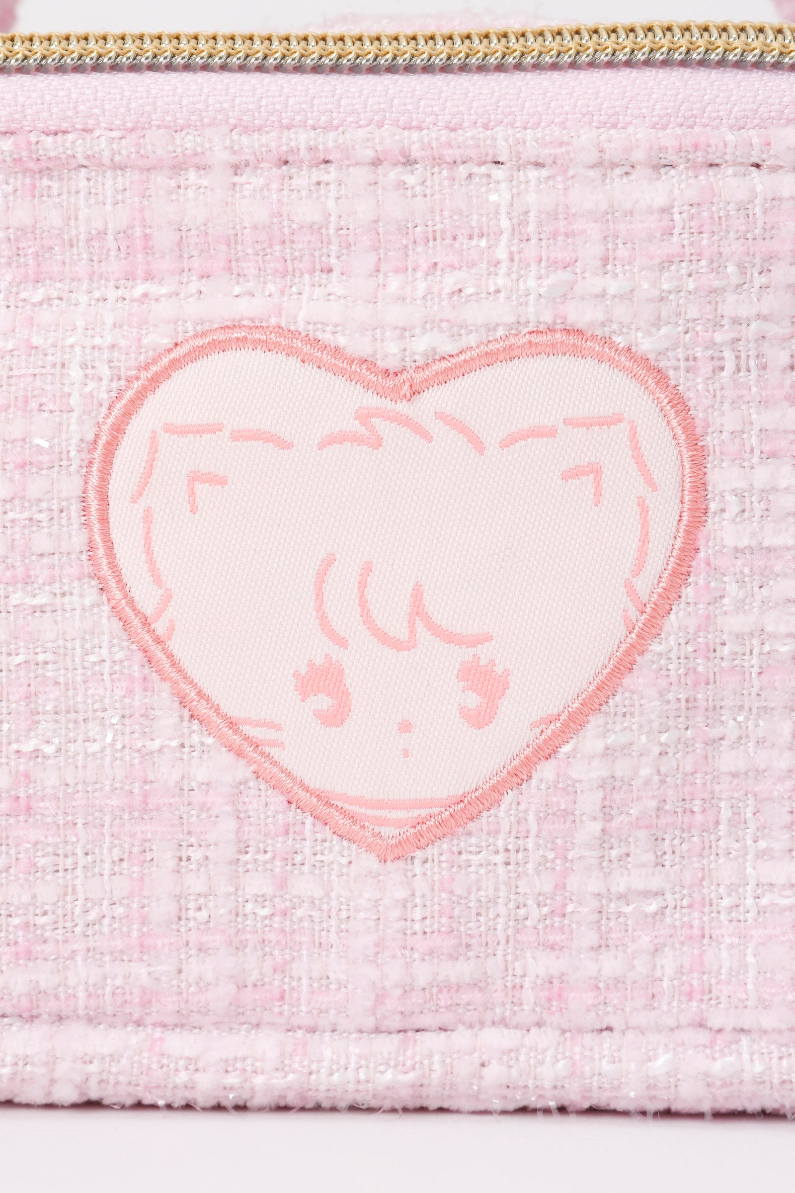 Lil ala mode ツイードポーチ ムース ピンク ONE