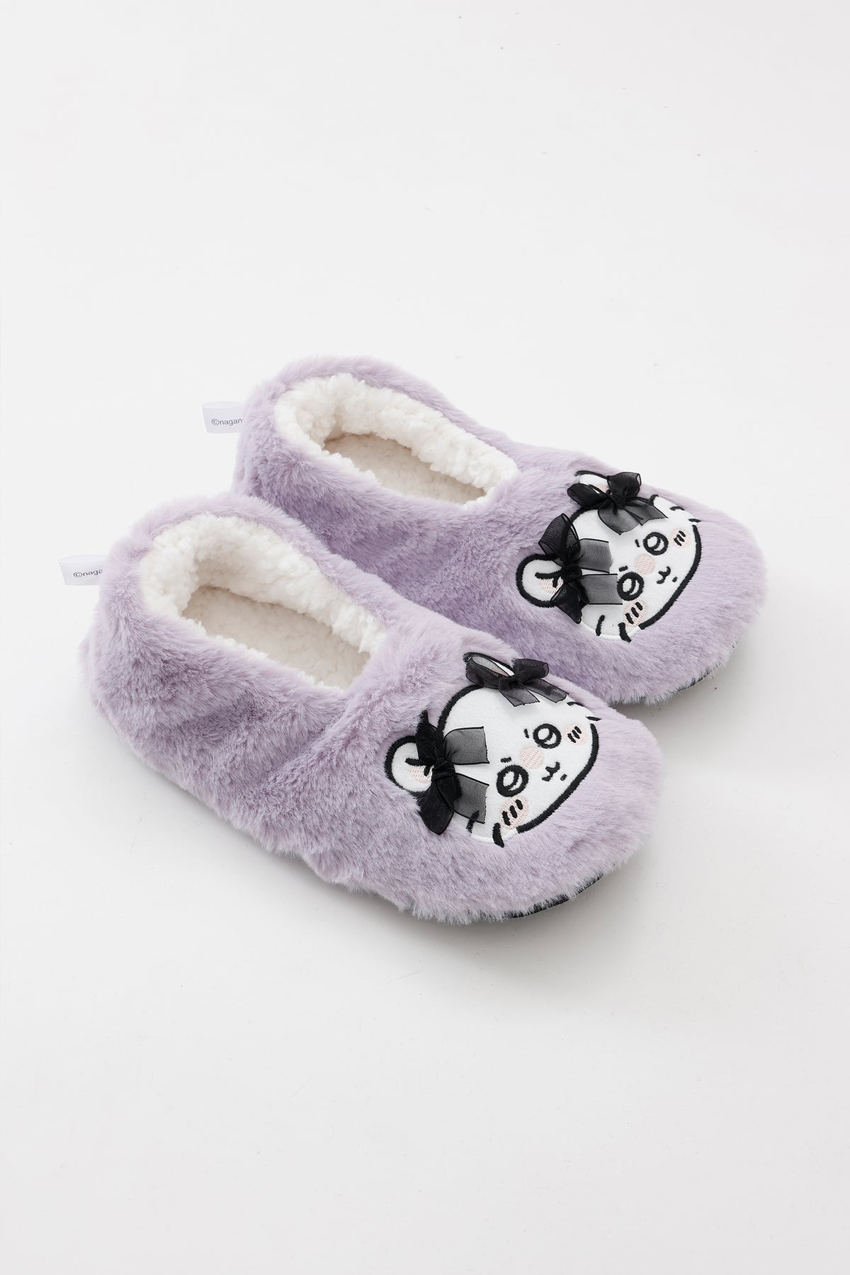 【追加生産予約】ちいかわ ルームシューズ モモンガリボン パープル