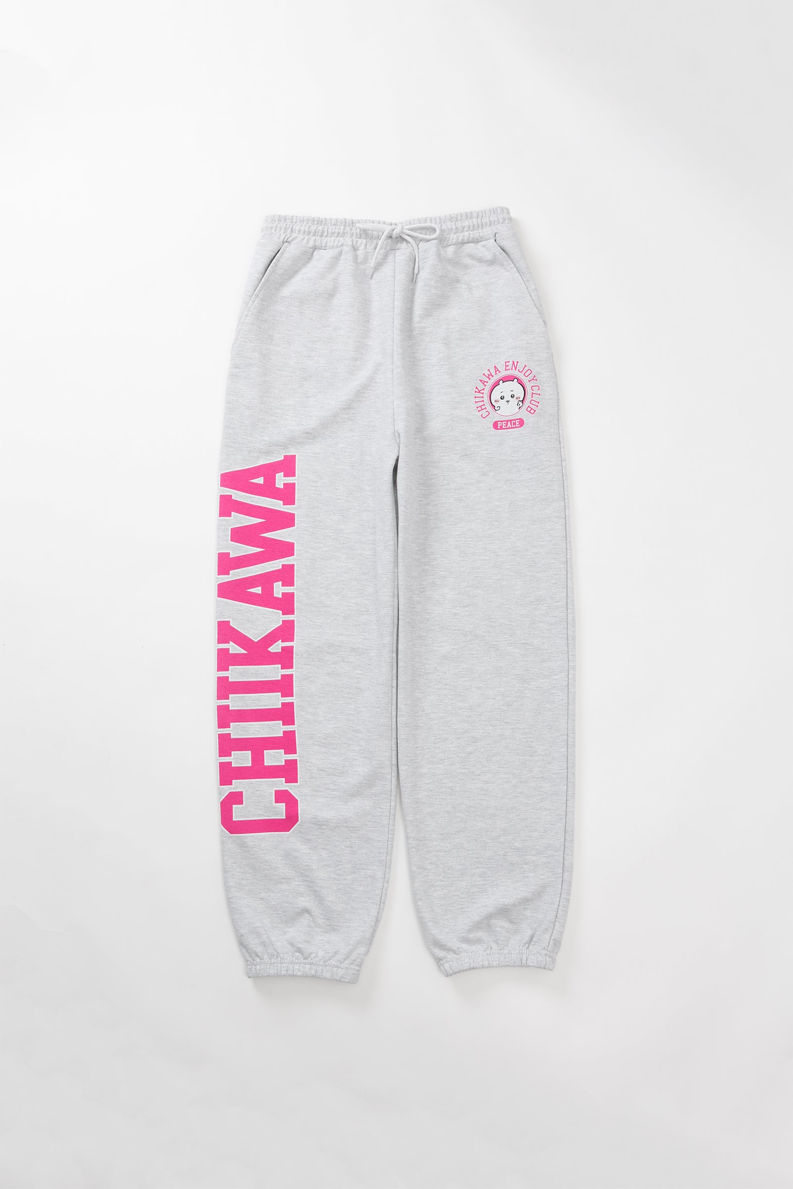 【2BUY10%OFF対象商品】ちいかわ スウェットパンツ ピース ちいかわ 杢グレー