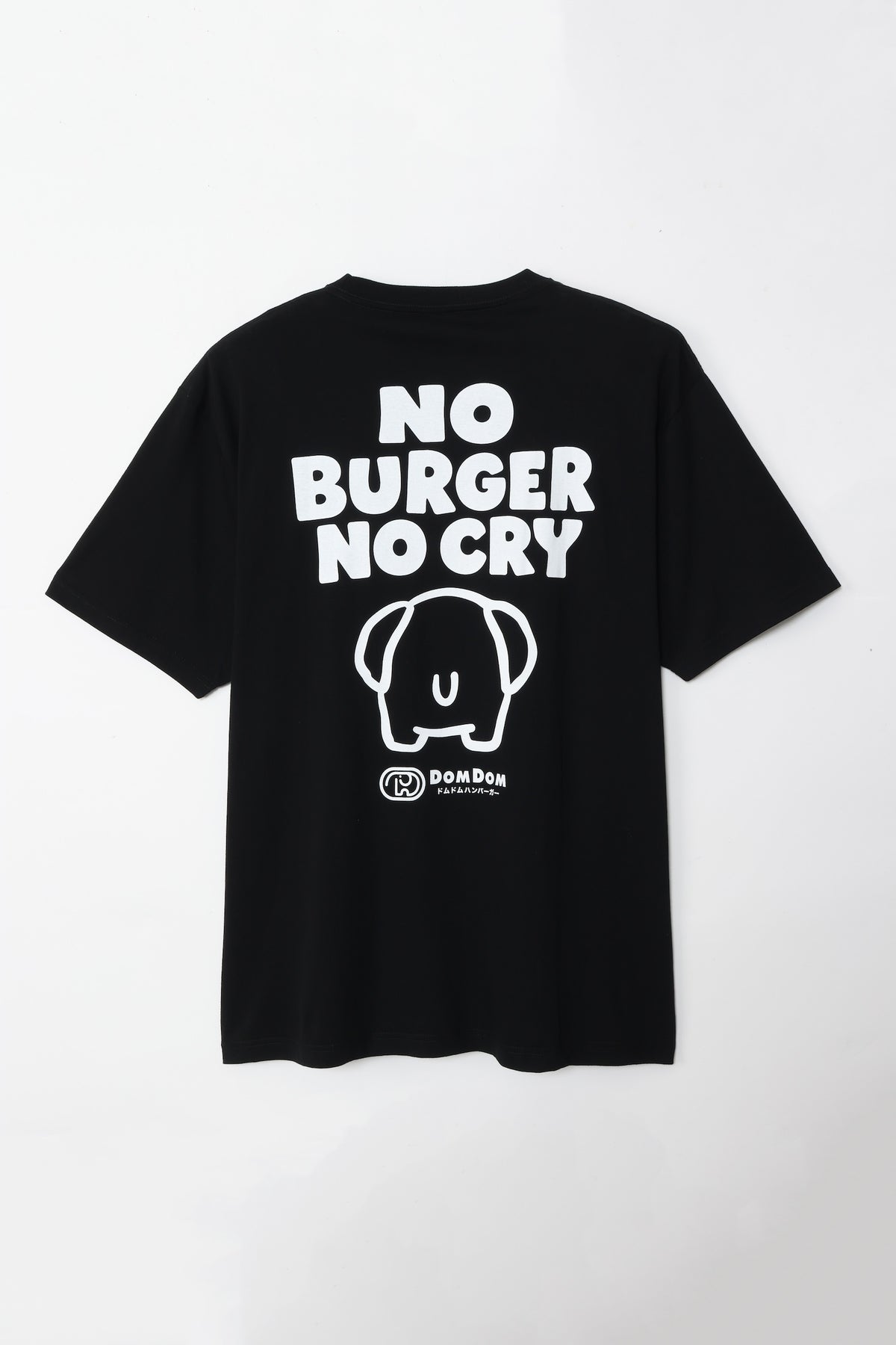 DOMDOM Tシャツ BE MY BURGER ブラック