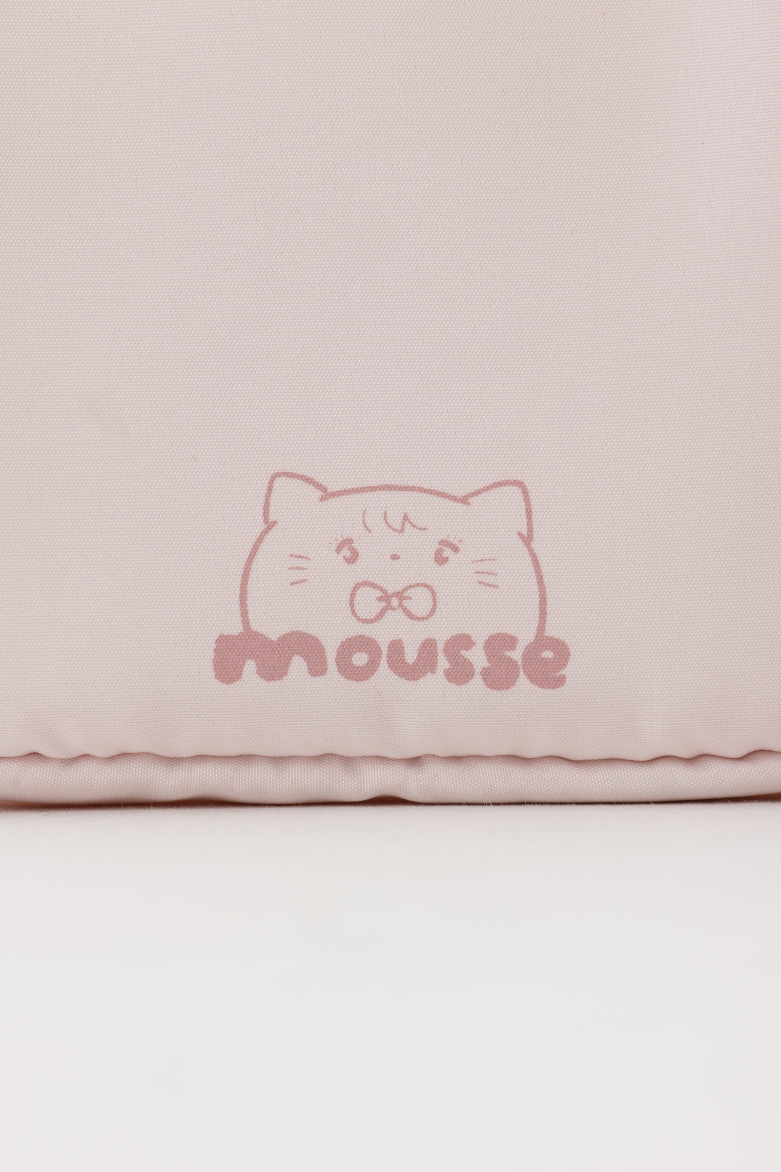 Lil ala mode ぷっくりアップリケポーチ MOUSSE コーラルピンク ONE